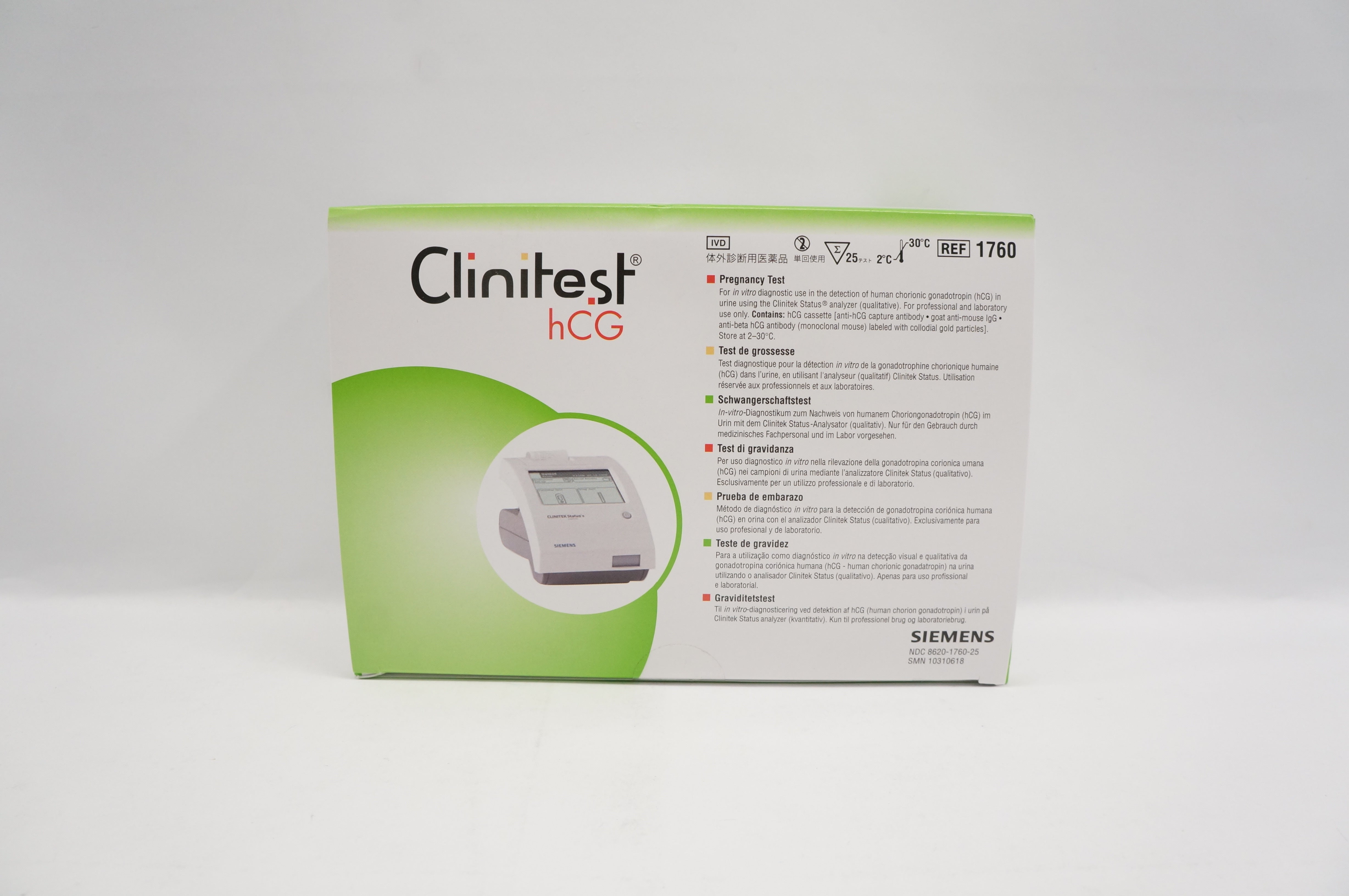 Siemens 1760 Clinitest HCG Pregnancy Test Box Of 25 siemens-1760-clinitest-hcg-pregnancy-test-box-of-25