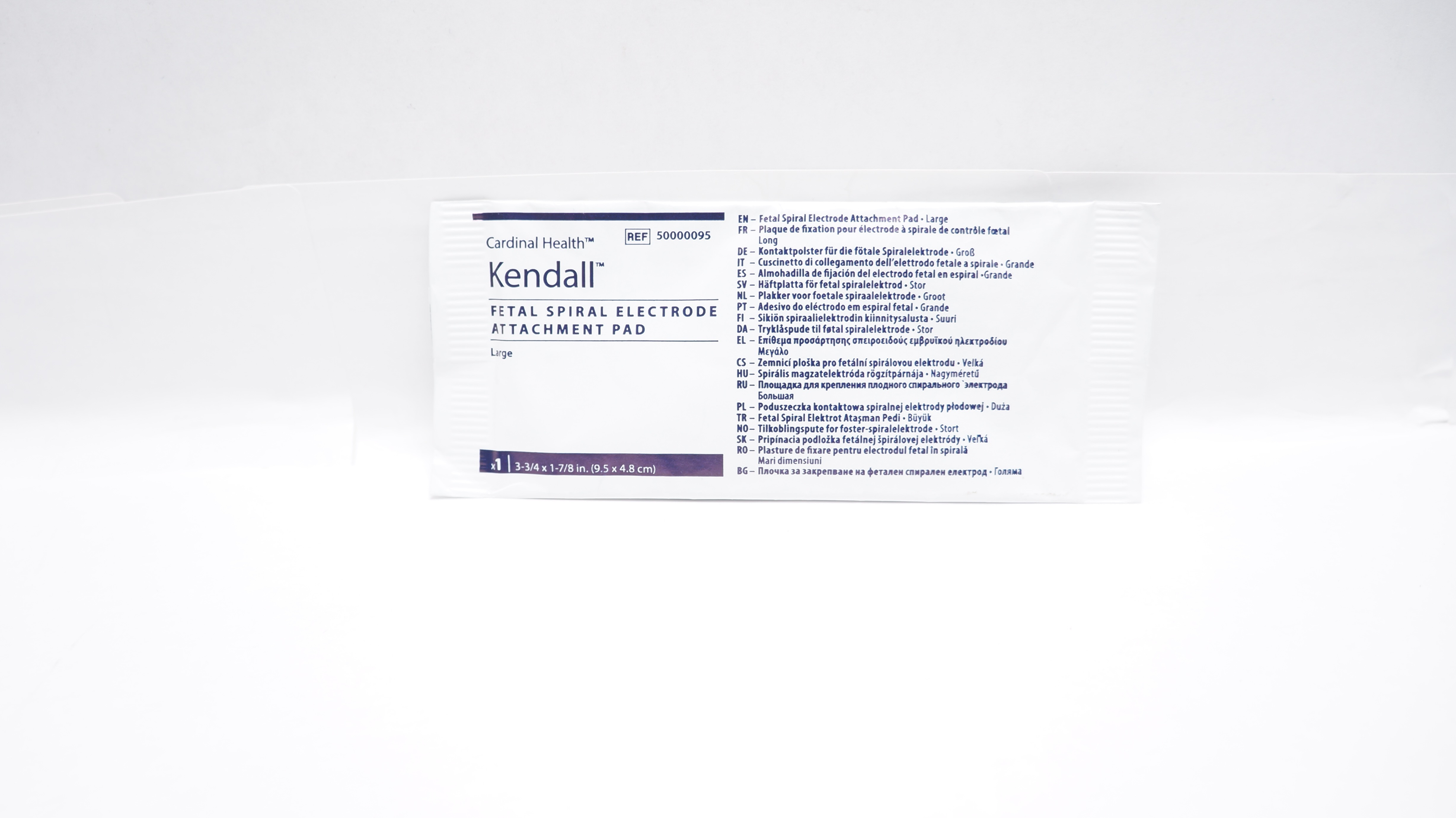 Cardinal Health 50000095 Fetal Electrode Attachment Pad 3-3/4 x 1-7/8in