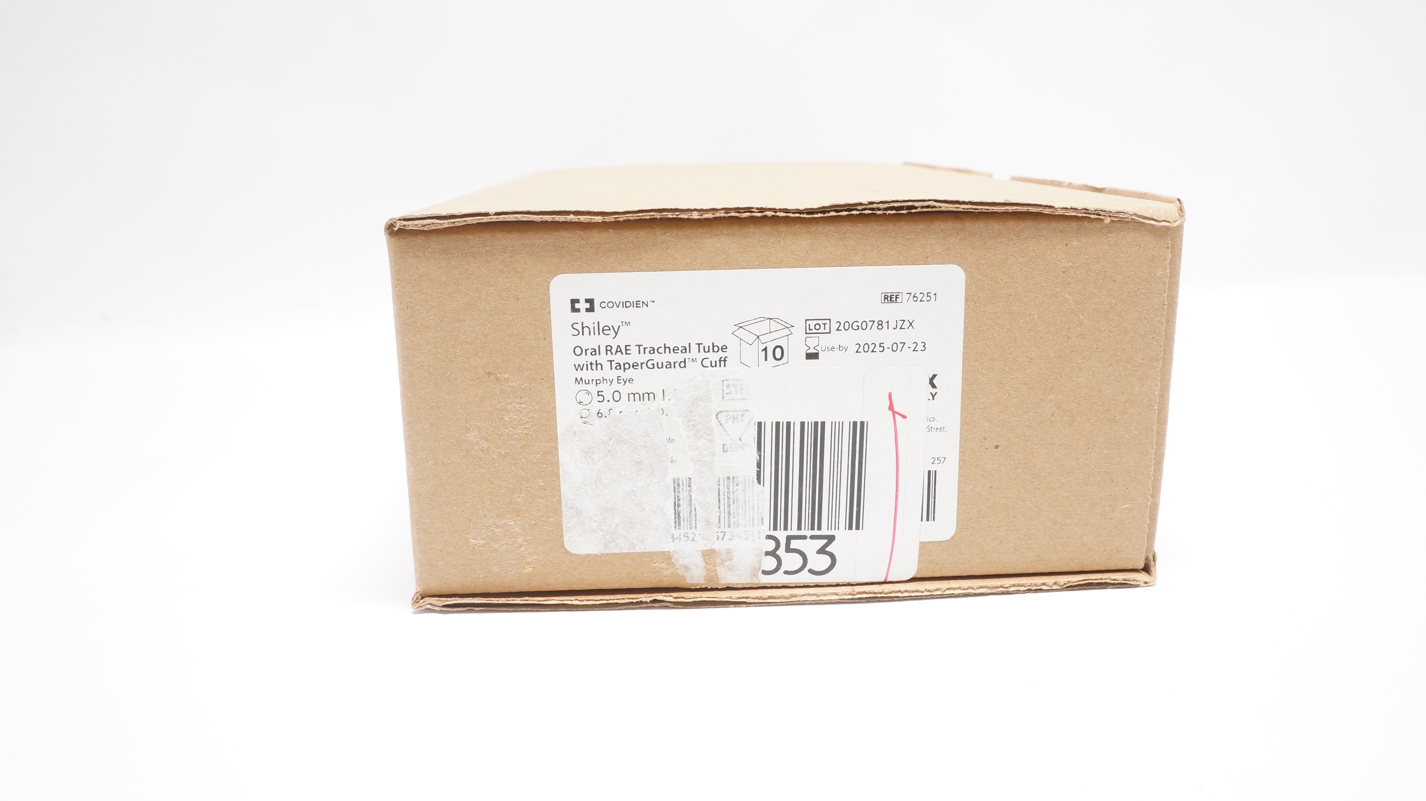 Covidien 76251 Mallinckrodt Oral RAE Tracheal Tube Cuff 5.0 x 6.8mm(x)-Box of 10