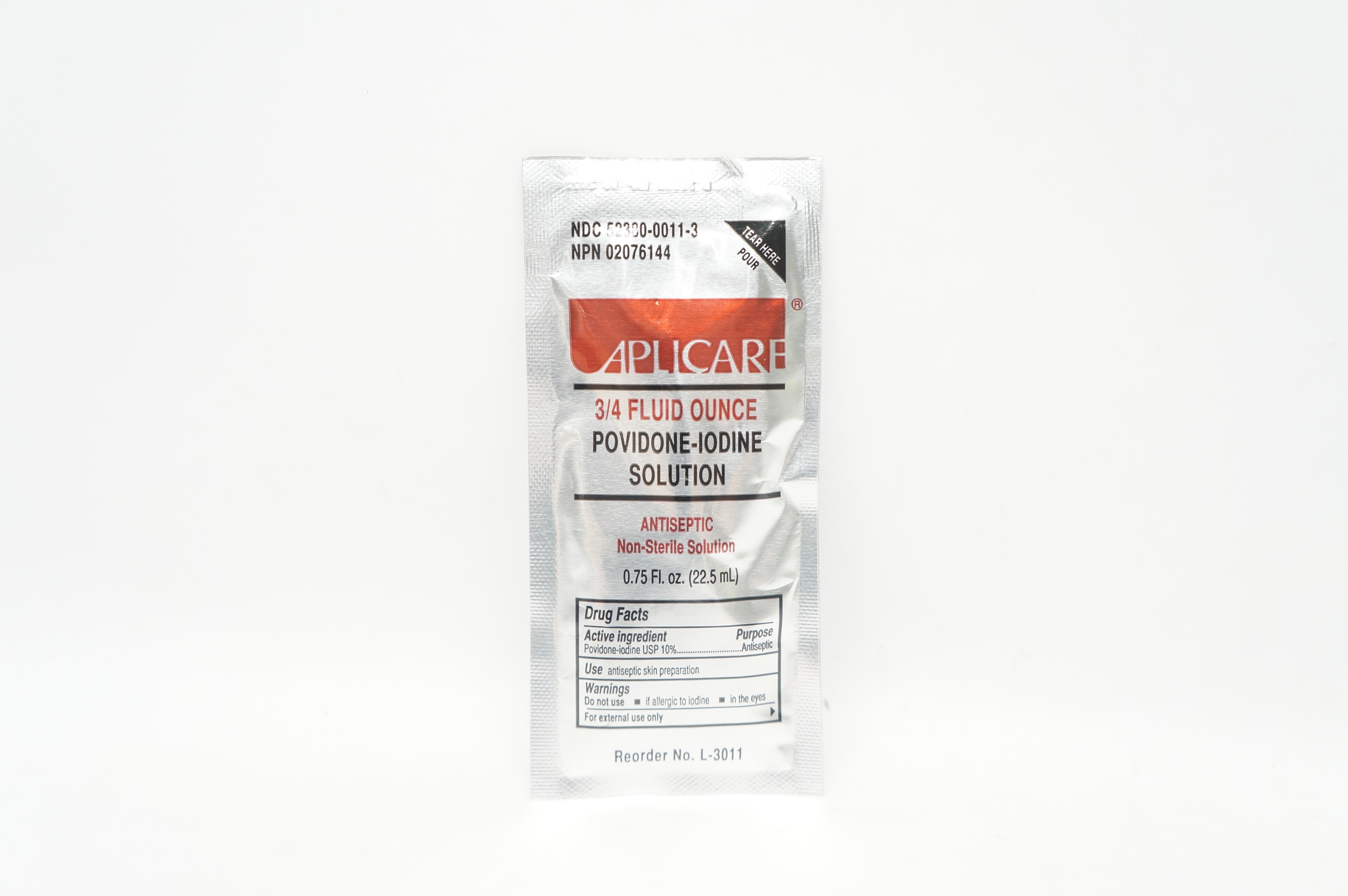 Aplicare L-3011 3/4 Fluid Ounce Povidone-Iodine Solution 22.5ml