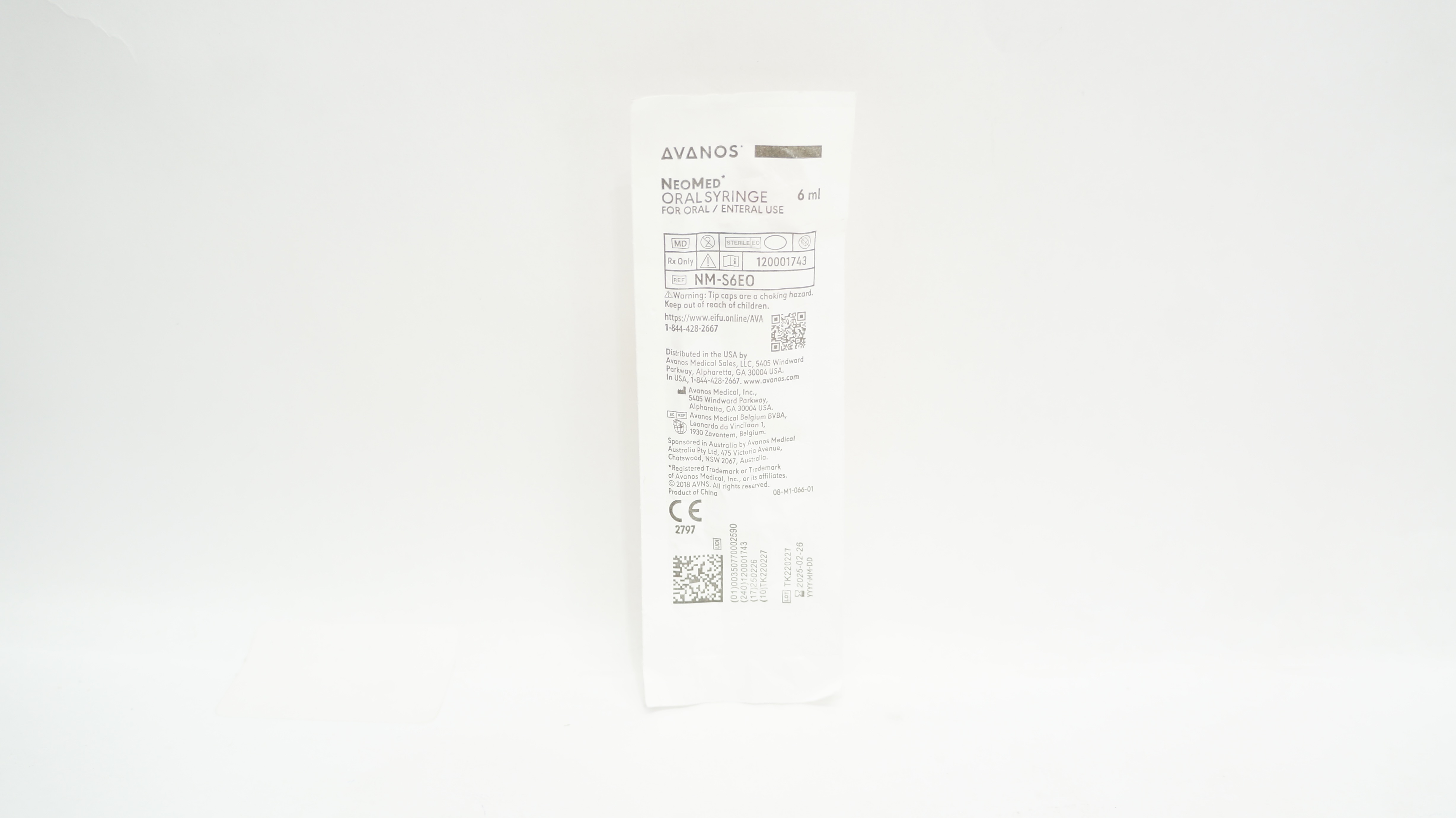 NeoMed NM-S6EO Oral Syringe for Oral/Enteral 6mL
