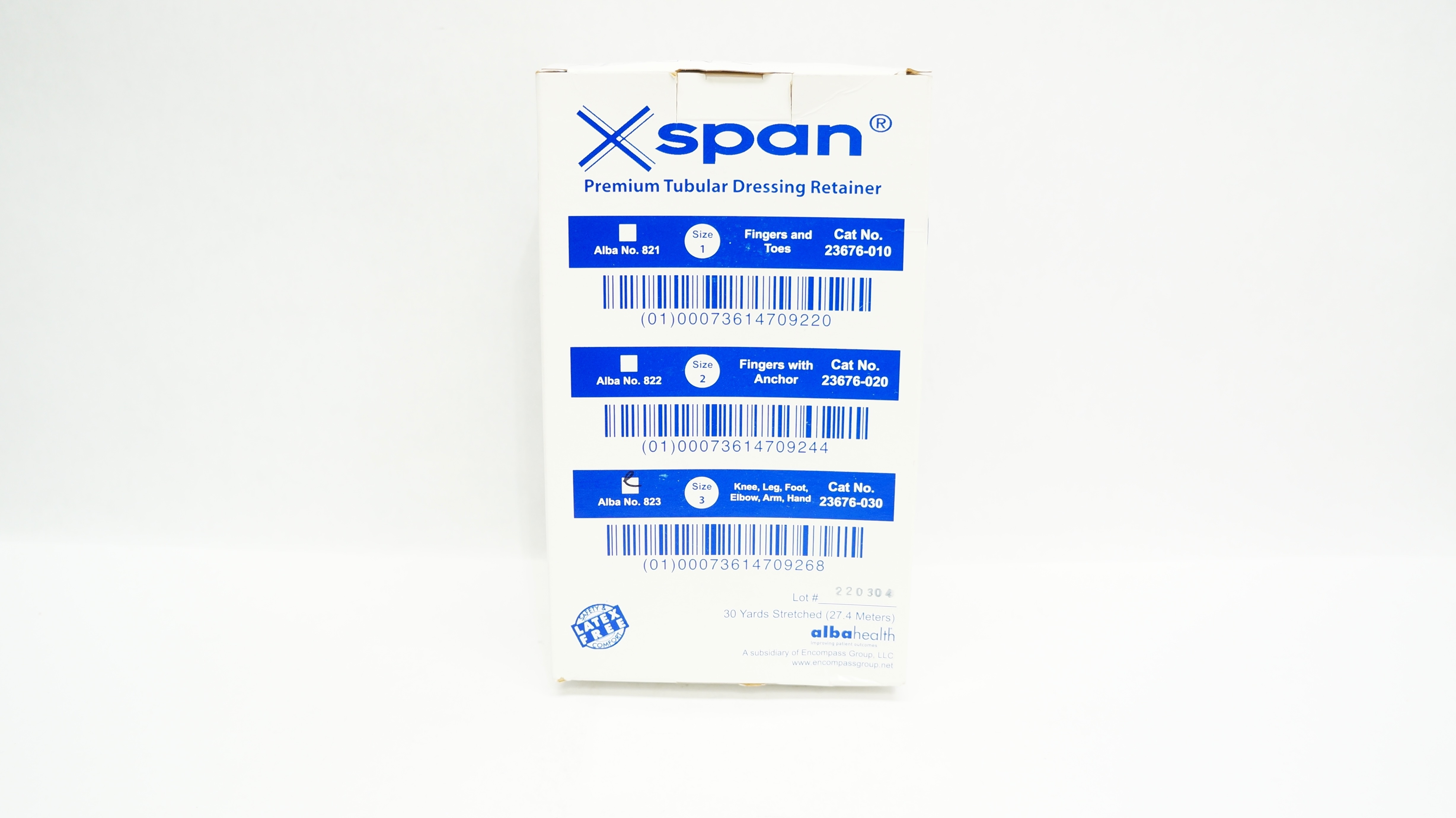 AlbaHealth 23676-030 Xspan Premium Tubular Dressing Retainer Size 3 30 Yards