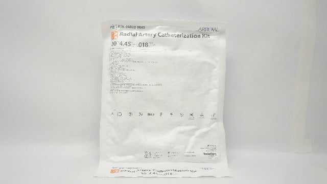 Teleflex ASK-04020-MHS Arrow Radial Artery Catheterization Kit 20Ga 4.45cm.018in