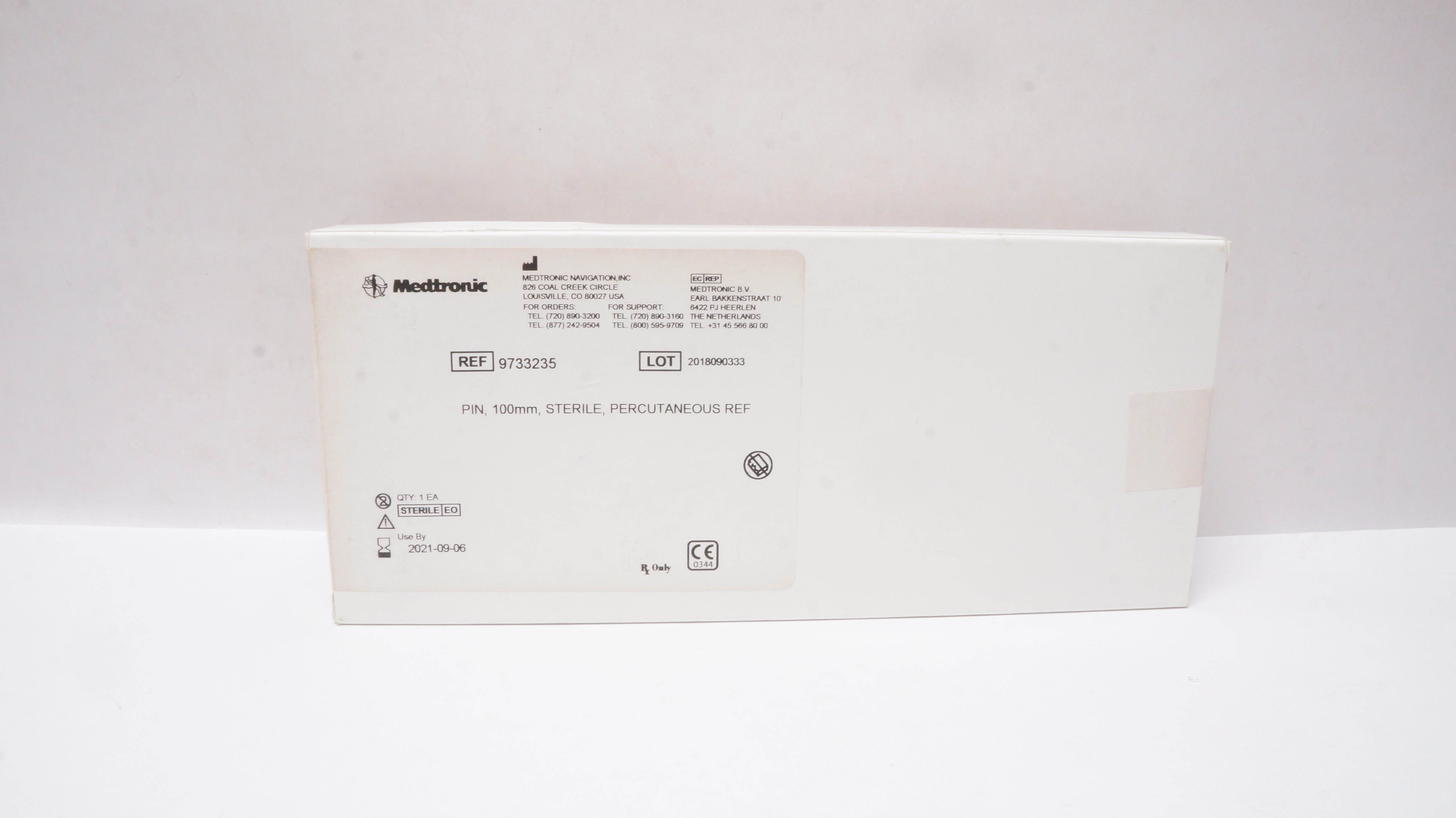 Medtronic 9733235 Pin, Sterile Percutaneous Ref, 100mm (x)
