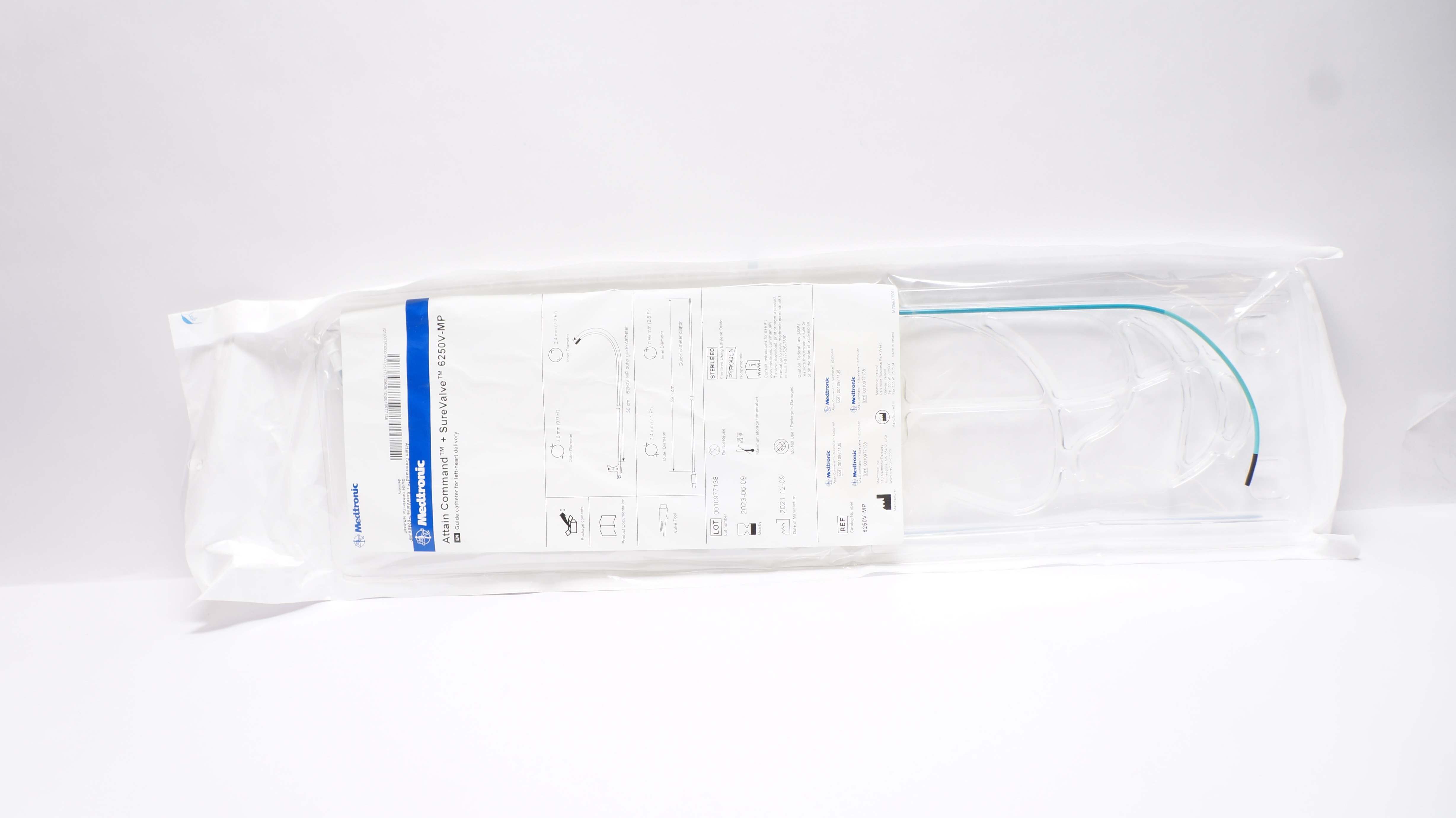Medtronic 6250V-MP Attain Command + SureValve Guide Cath. 59.4cm x 50cm (x)