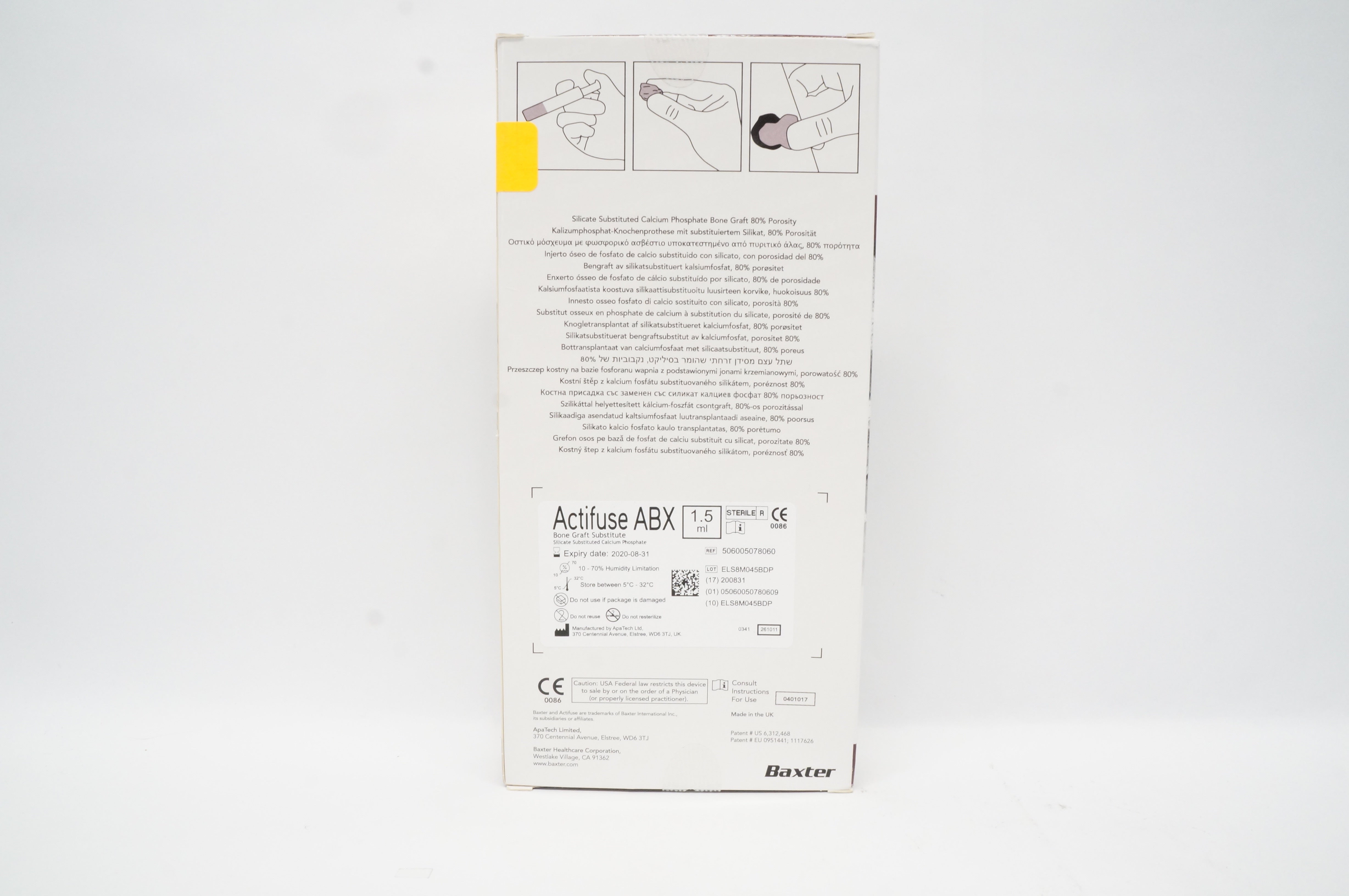 Baxter 506005078060 Actifuse ABX Bone Graft Substitute 1.5mL (x)