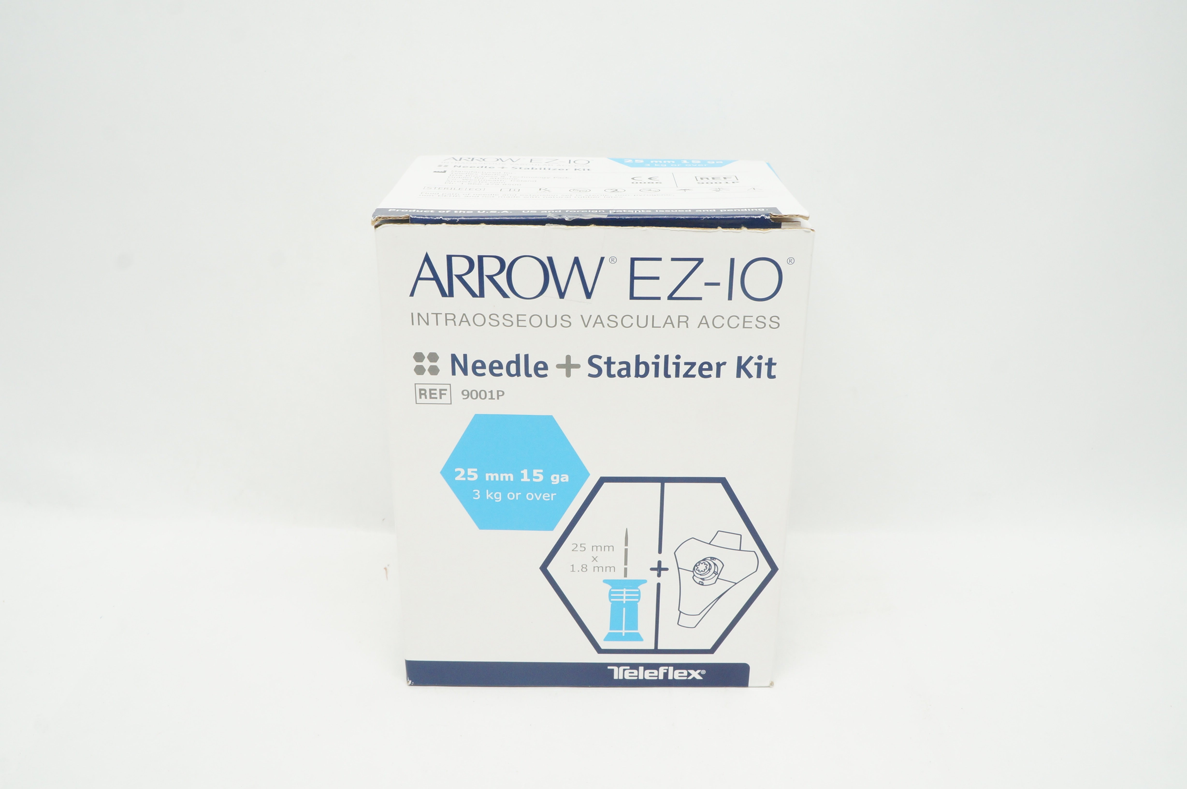 Teleflex 9001P Arrow EZ-IO Ndle + Stabilizer Kit 25 mm x 15Ga (x) - Box of 4