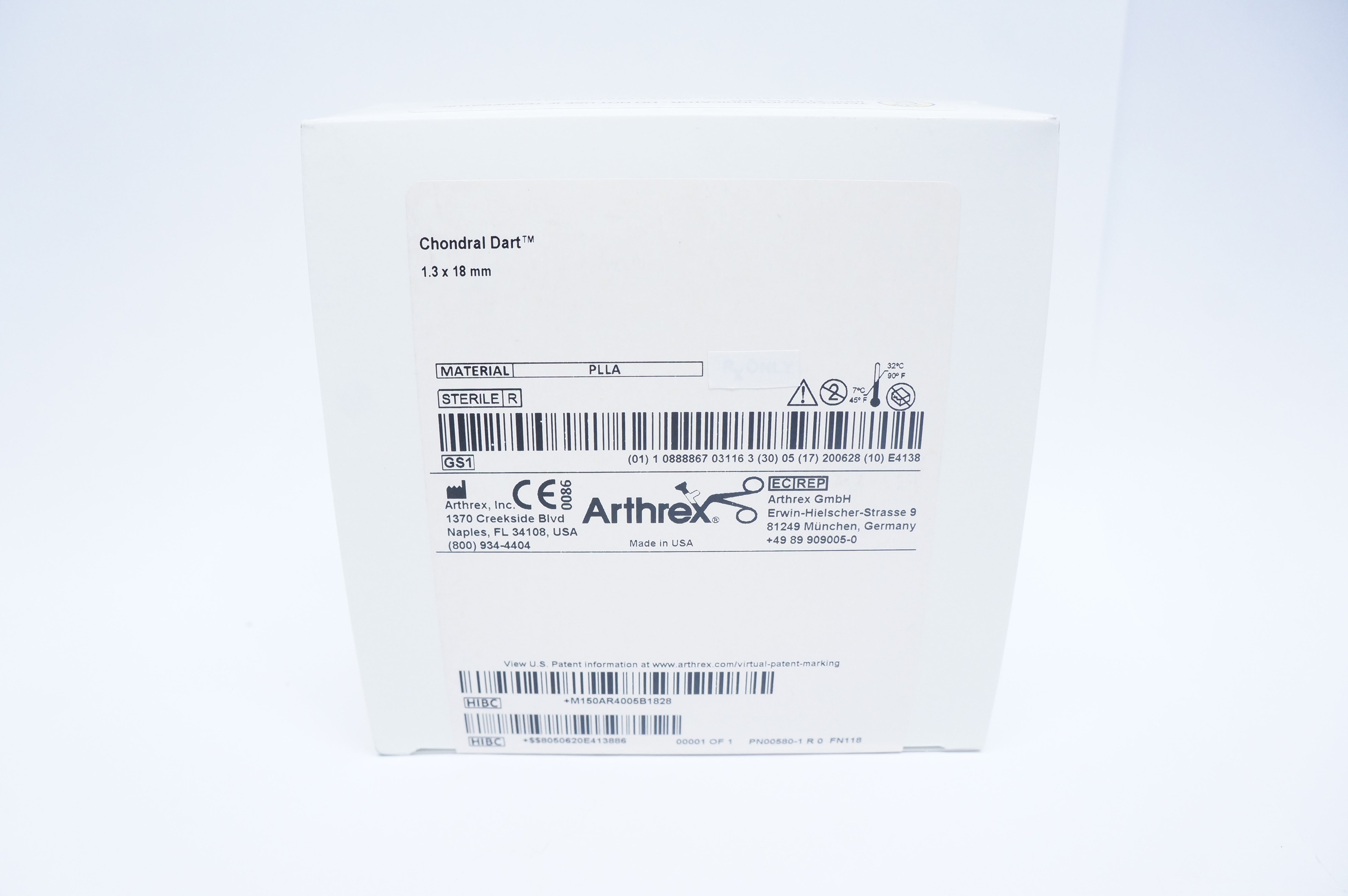 Arthrex AR-4005B-18 Chondral Dart 1.3 x 18mm - Box of 5 (x)