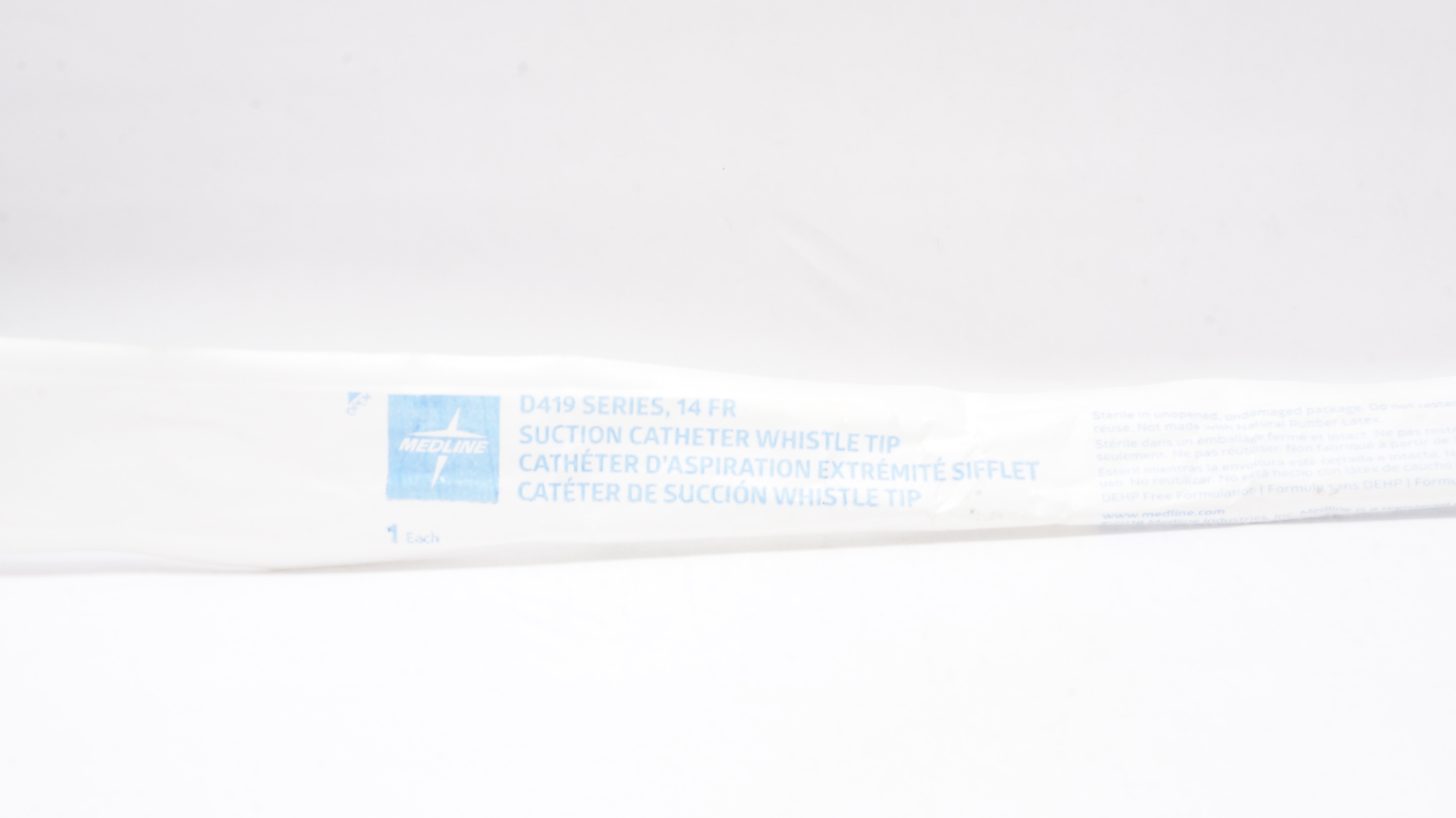 Medline DYND41902 D419 Series Suction Cath. Whistle Tip, 14Fr