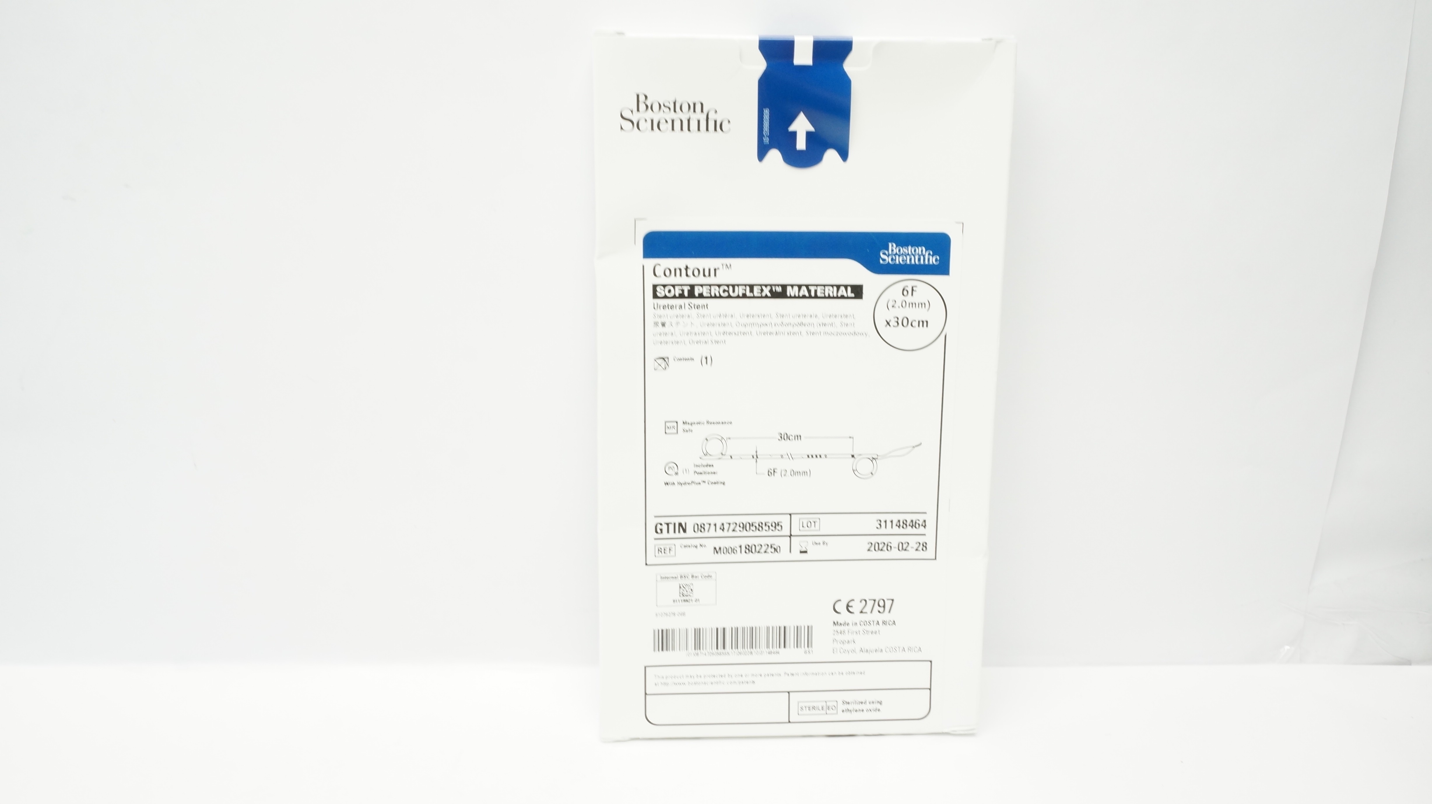 Boston Scientific M0061802250 Contour Soft Percuflex Ureteral Stnt 6F x 30cm