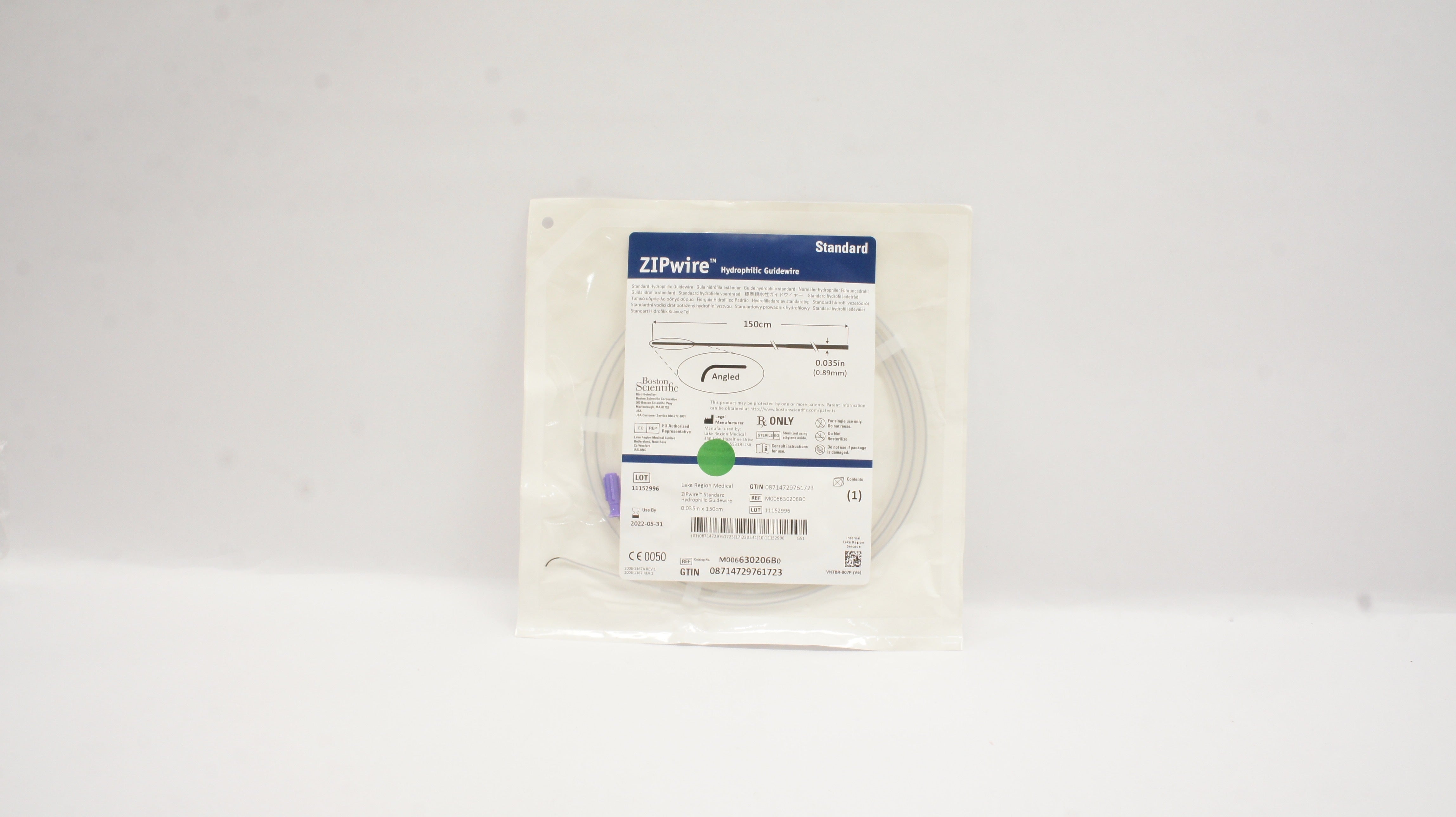 Boston Scientific M006630206B0 Hydrophilic Guidewire 0.035in. x 150cm (x)