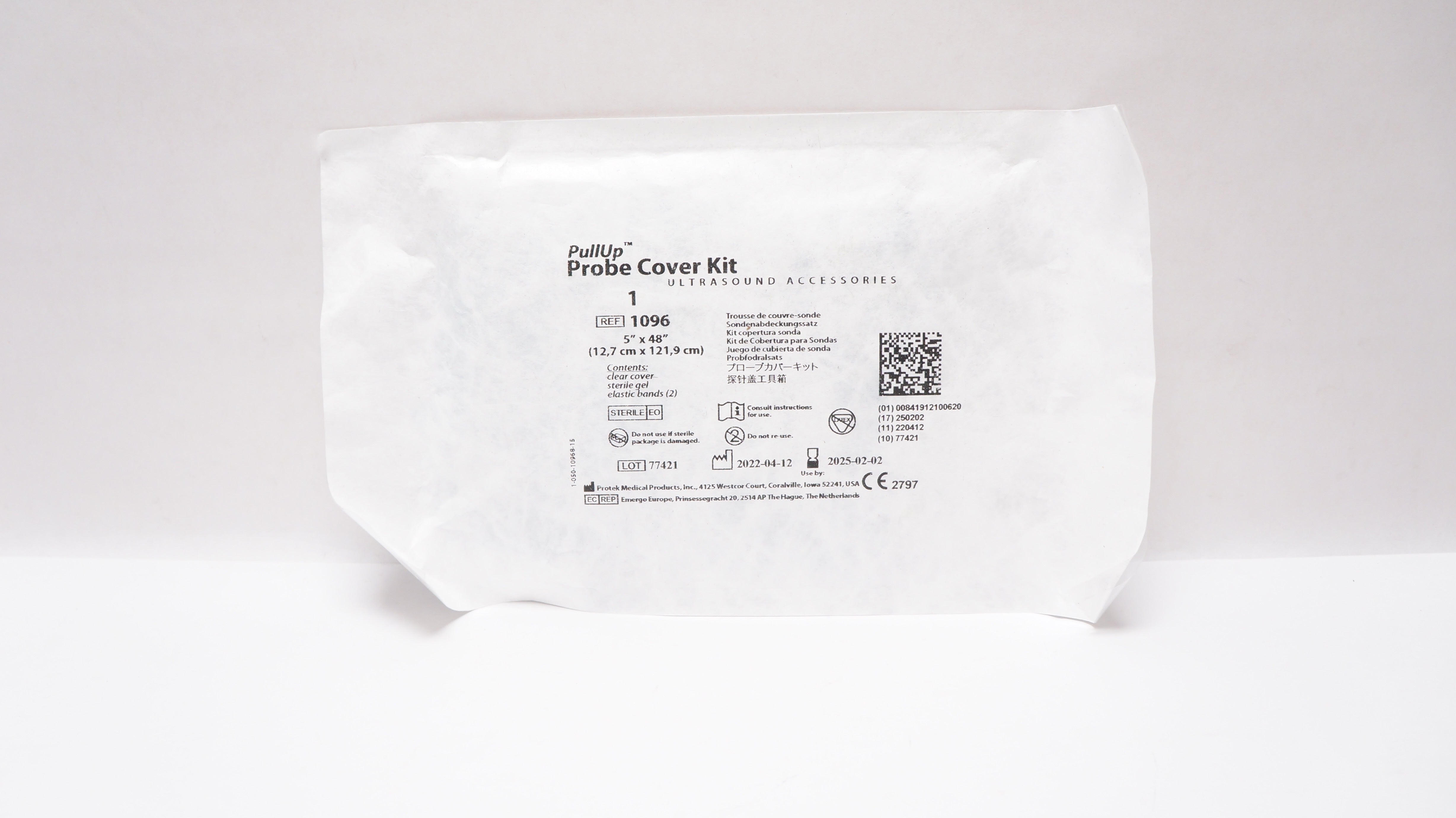 Protek Medical 1096 PullUp Probe Cover Kit 5 inch x 48 inch