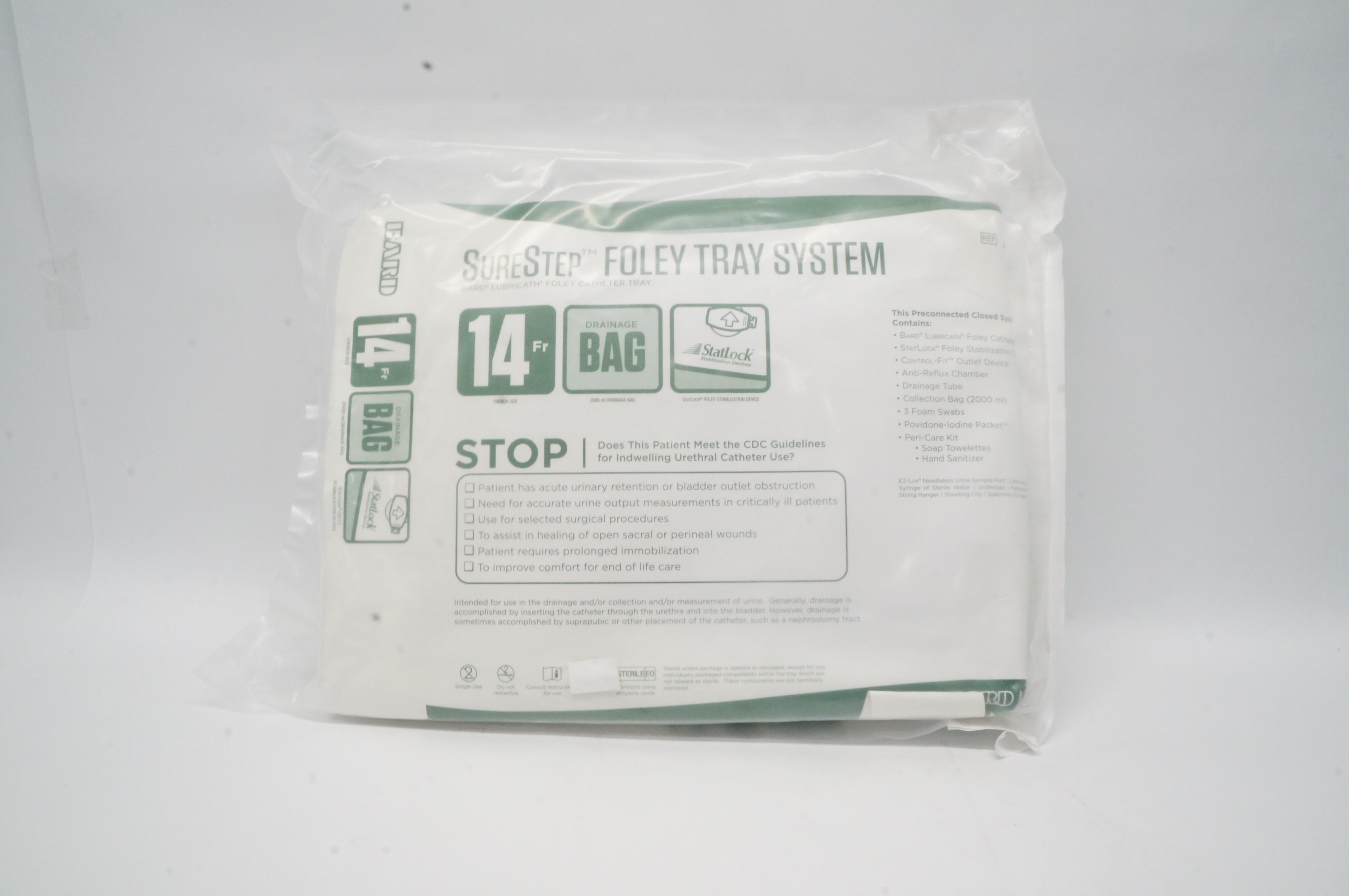 Bard A800360 SureStep Foley Tray System 14 Fr
