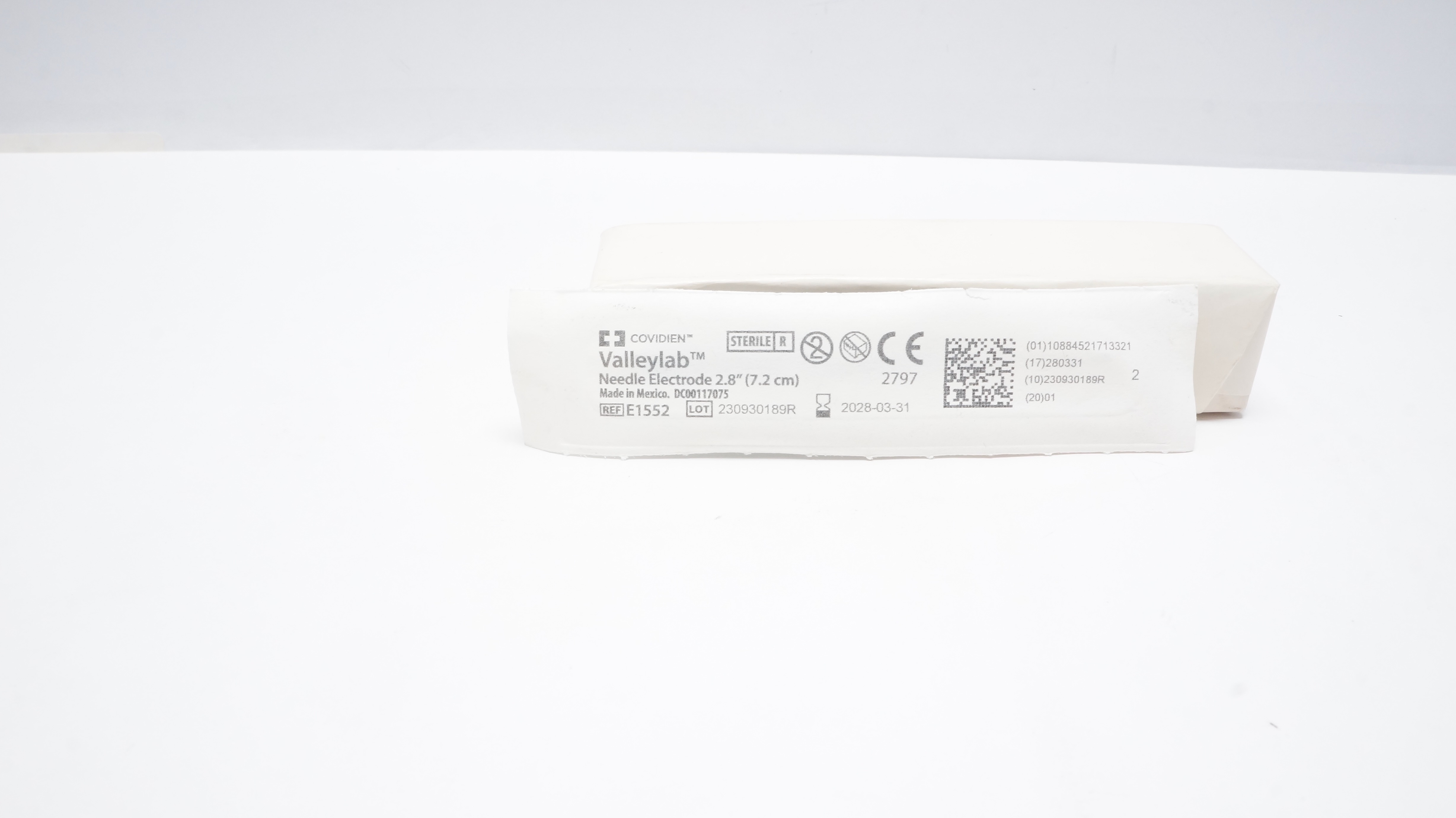 Covidien E1552 Vallyelab Ndle Electrode 2.8inch