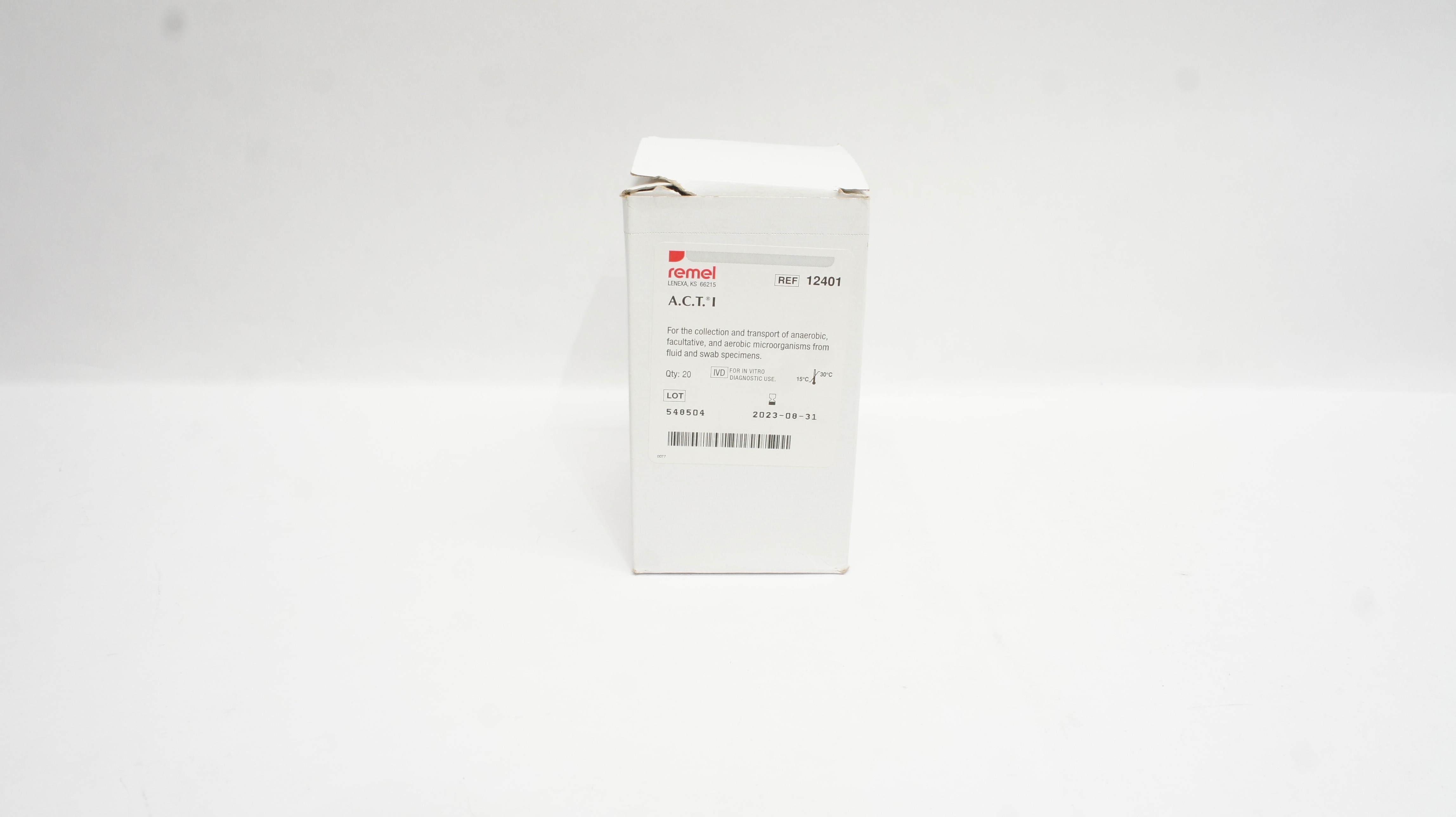 Remel 12401 A.C.T.I Collection and Transport, 16 x 125mm Tubes (x) - Box of 20