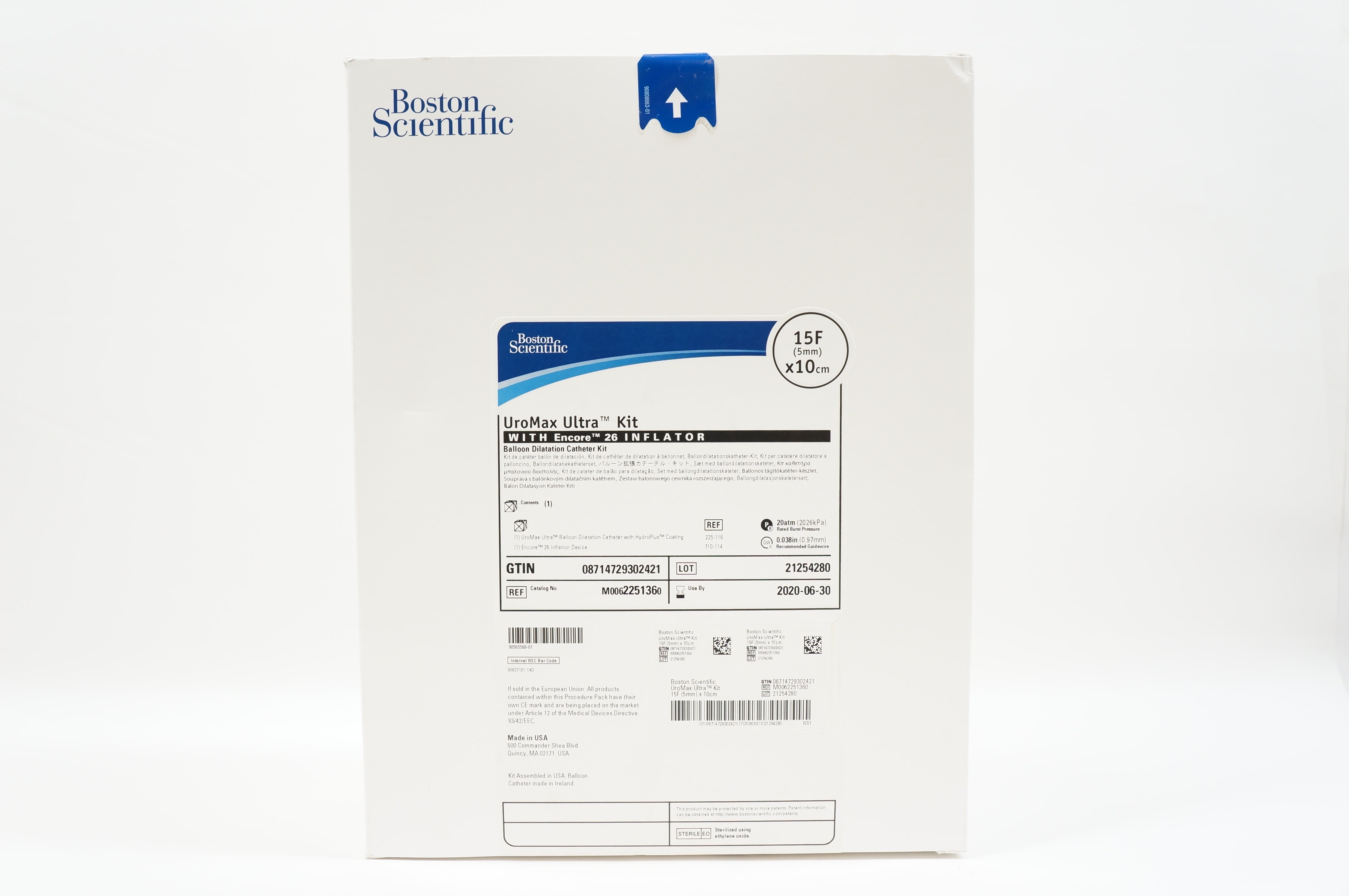 Boston Scientific 225136 UroMax Ultra Kit With Encore 26 Inflator Cath