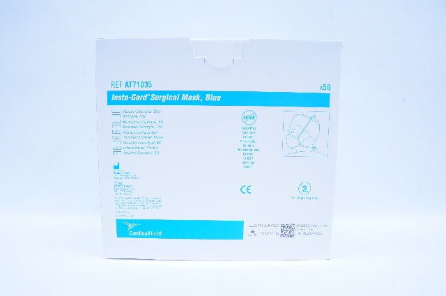 Cardinal Health AT71035 Insta-Guard Surgical Mask Blue - Box of 50