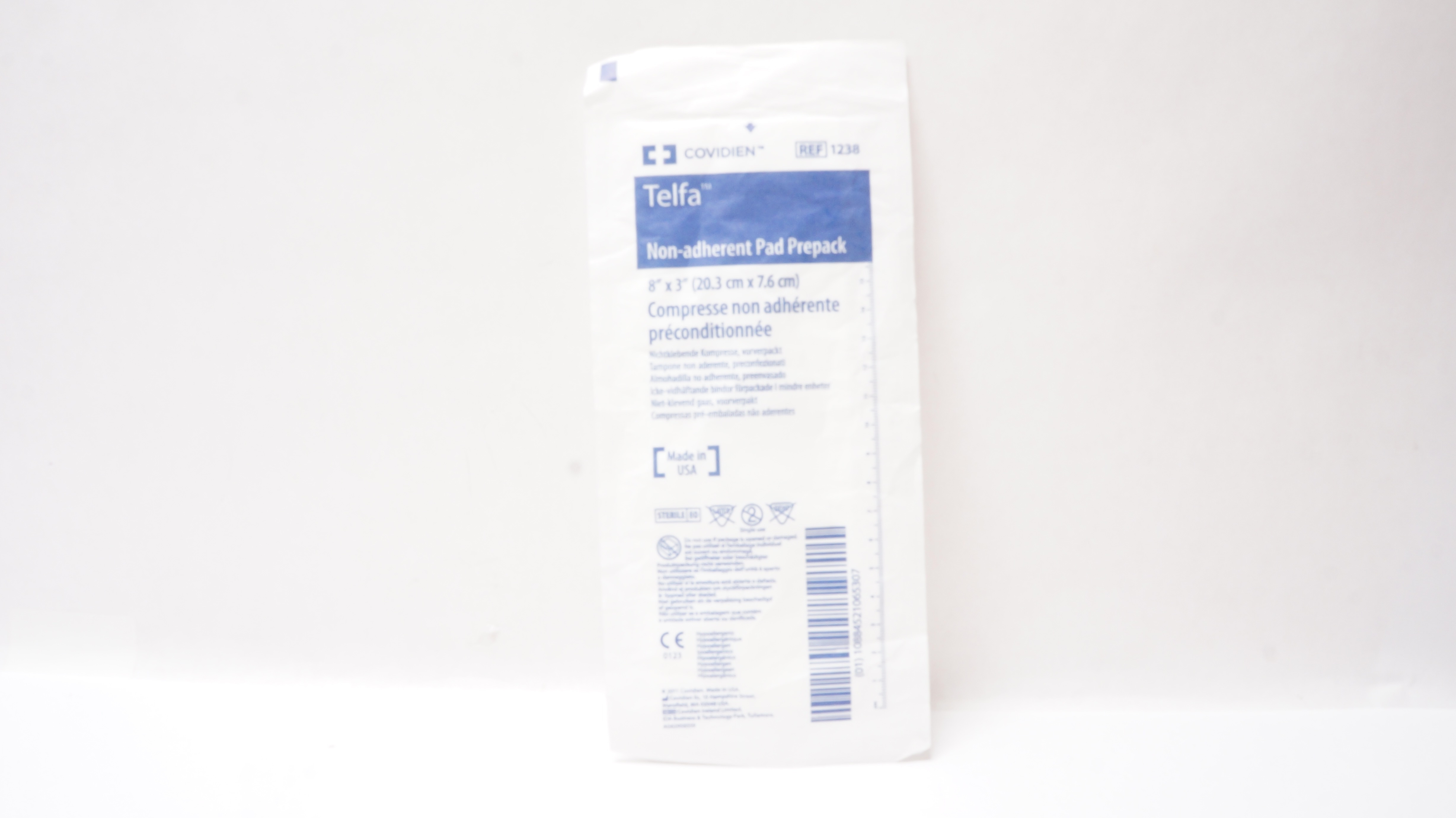 Covidien 1238 Telfa Non-Adherent Pad Prepack 8inch x 3inch
