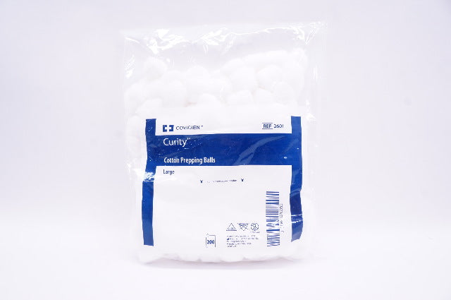 Covidien 2601 Curity Cotton Prepping Balls - Pack of 200