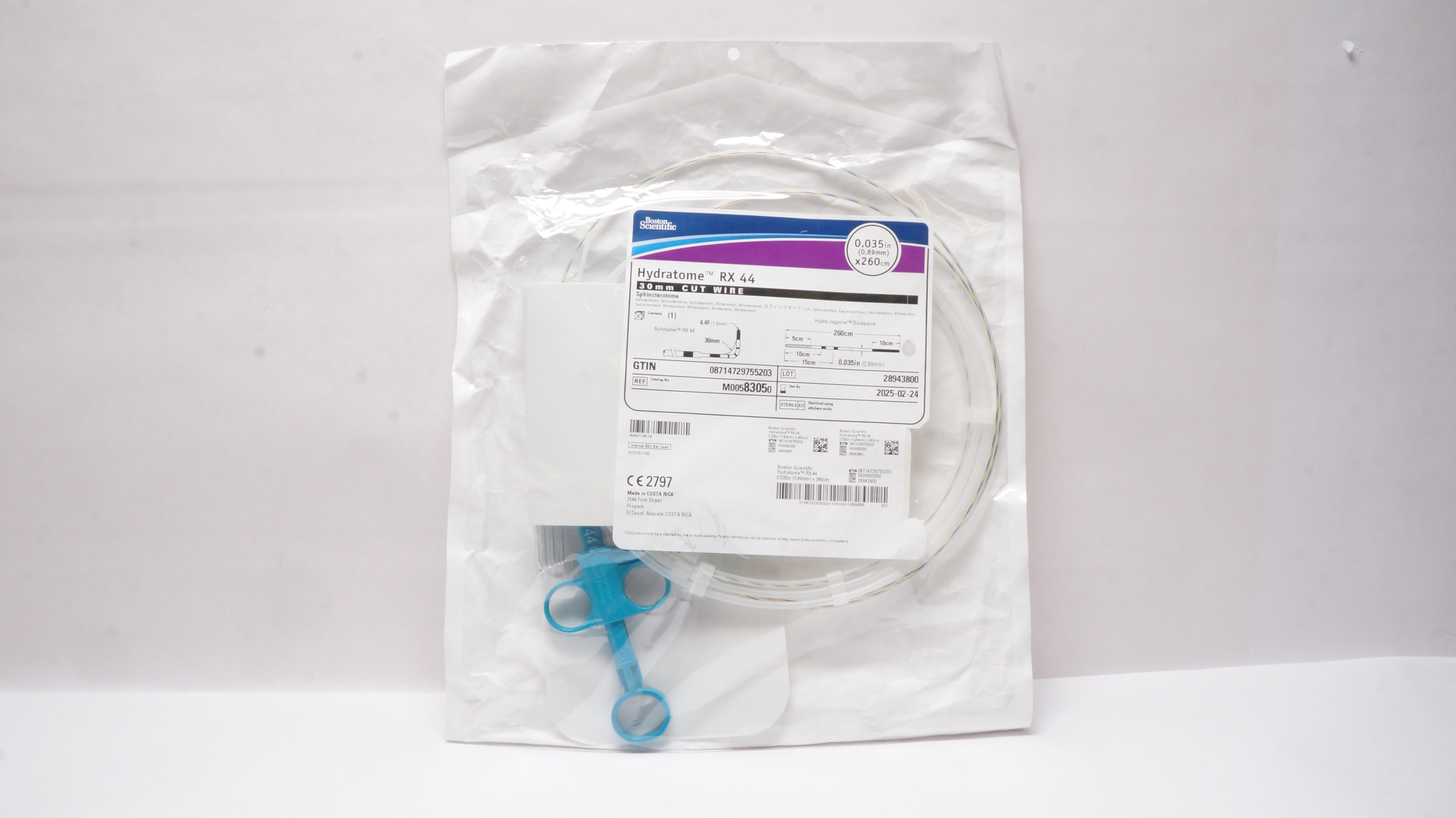 Boston Scientific 8305 Hydratome, Sphincterotome RX44 0.035inch x 260cm
