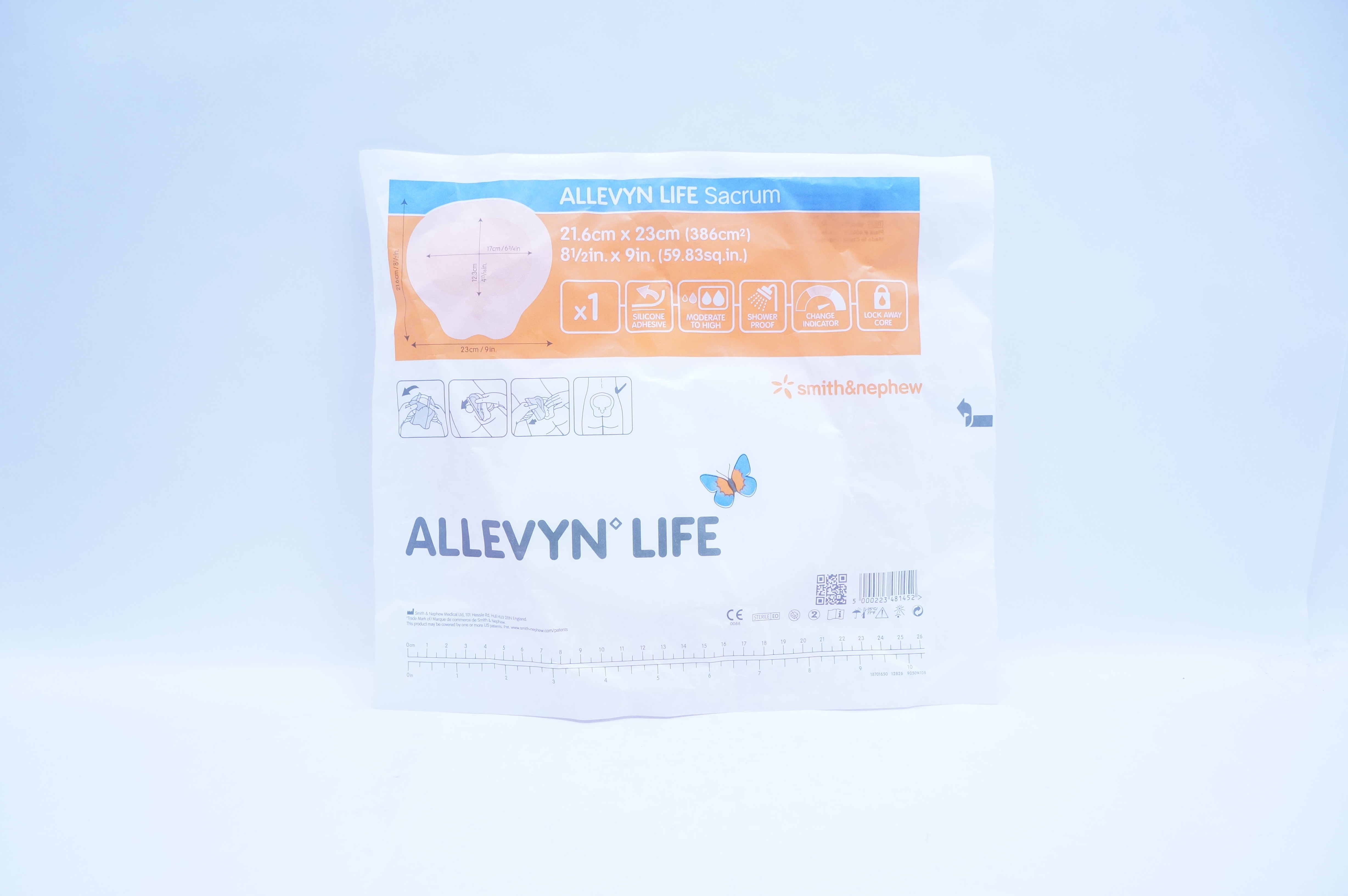 Smith & Nephew 66801307 Allevyn Life Sacrum 8-1/2inch x 9inch