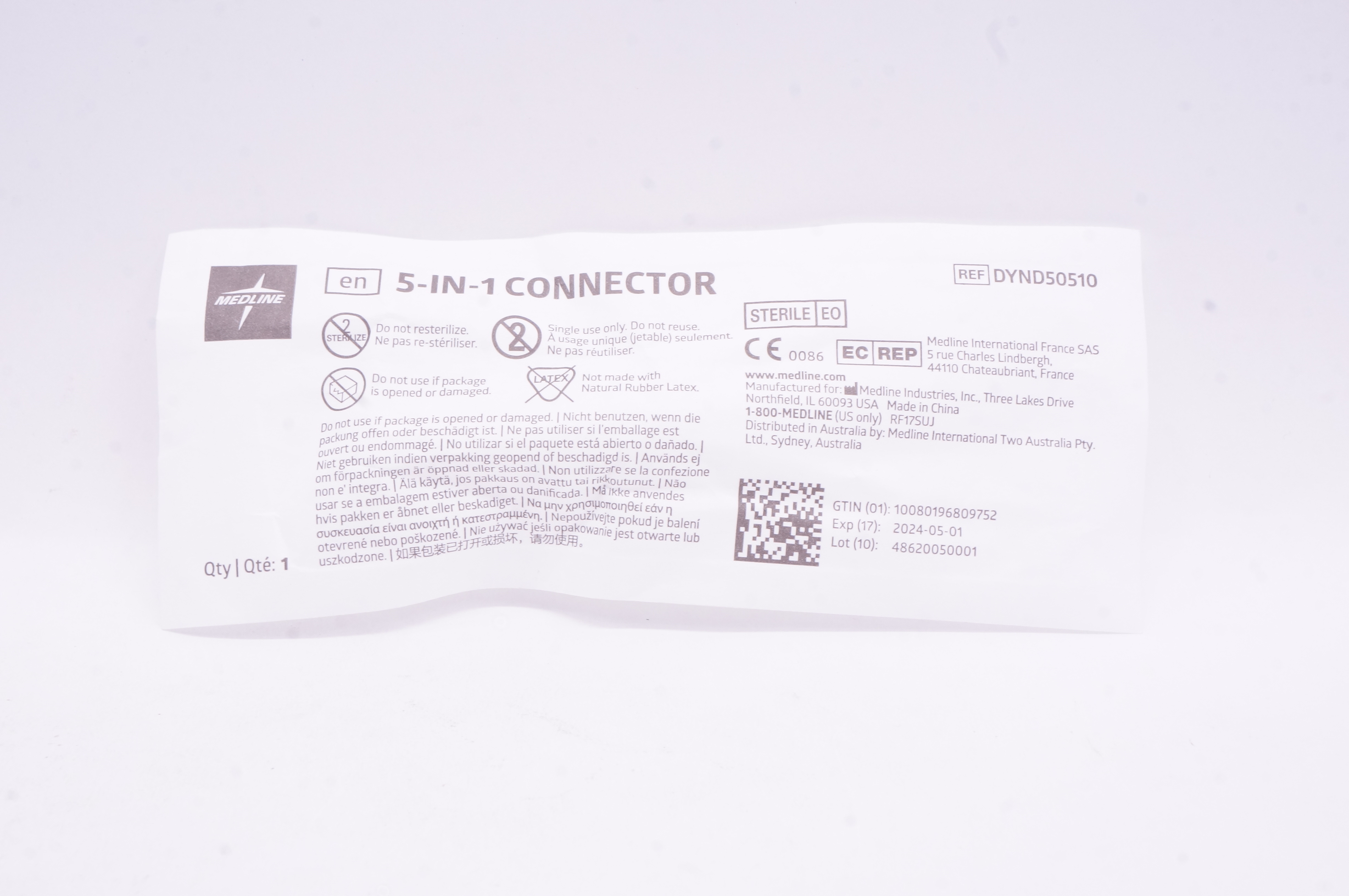 Medline DYND50510 5-in-1 Connector