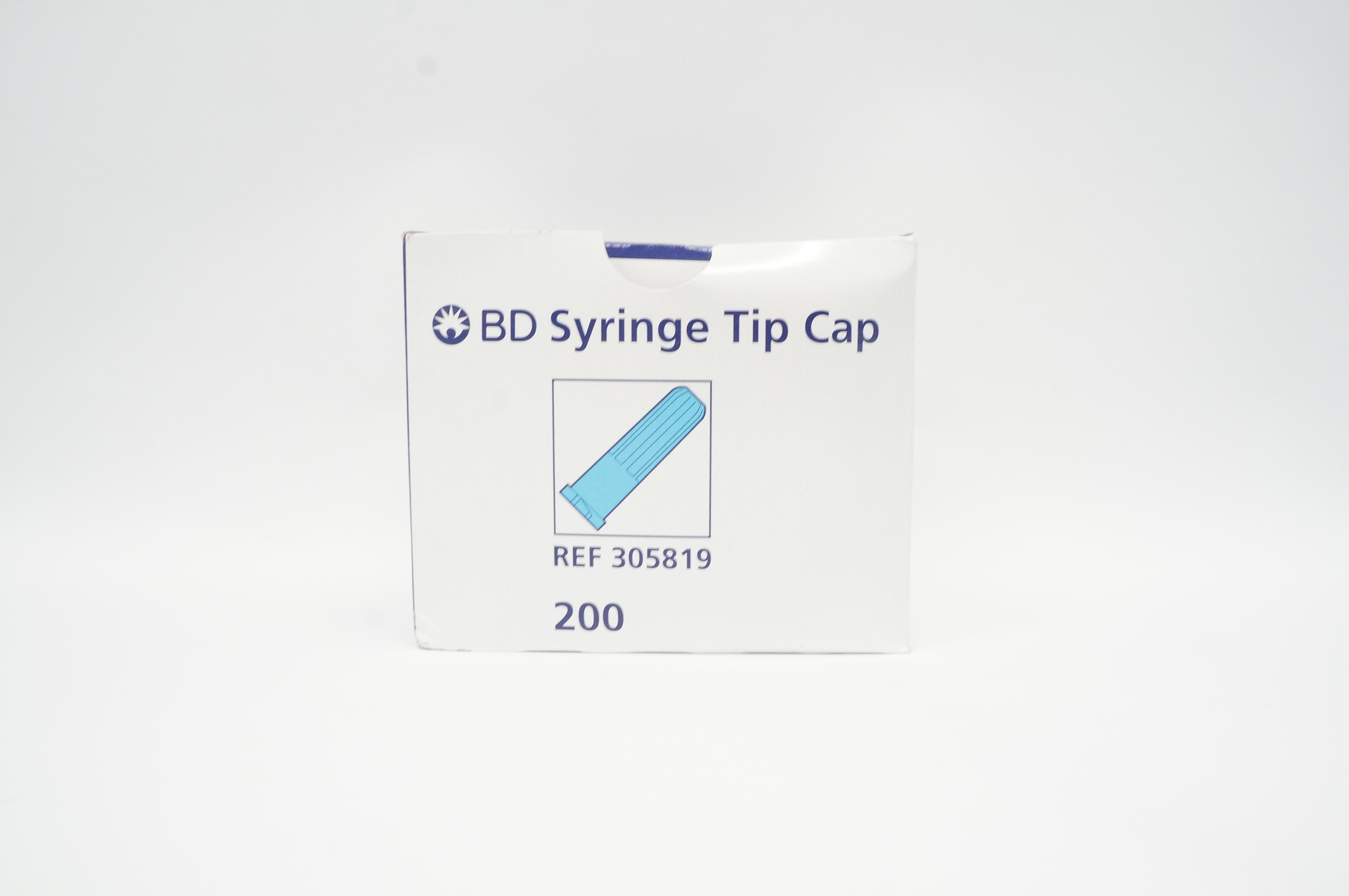 BD 305819 Syringe Tip Cap - Box of 200