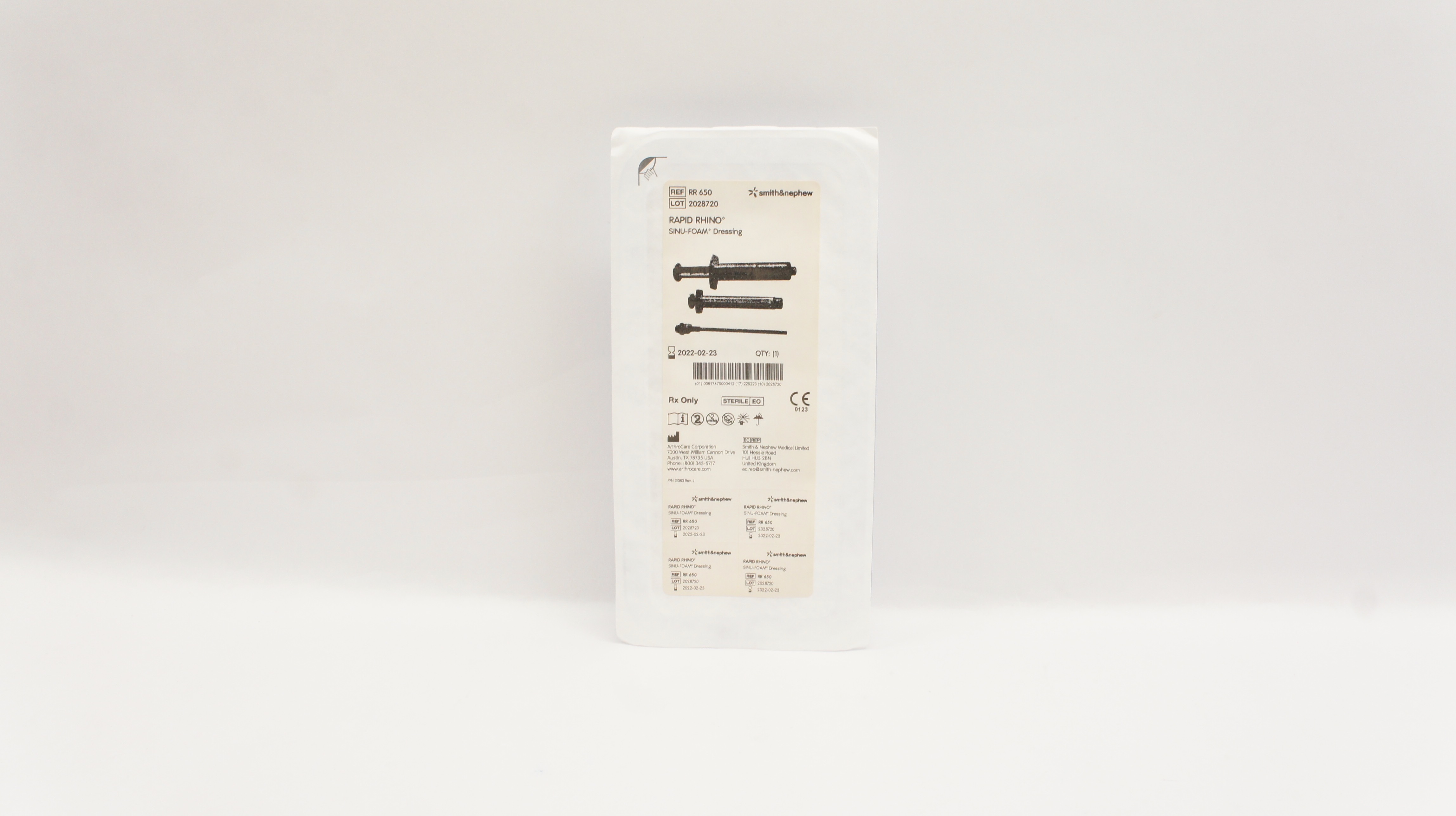 Smith&Nephew RR650 Rapid Rhino Sinu-Foam Dressing (x)