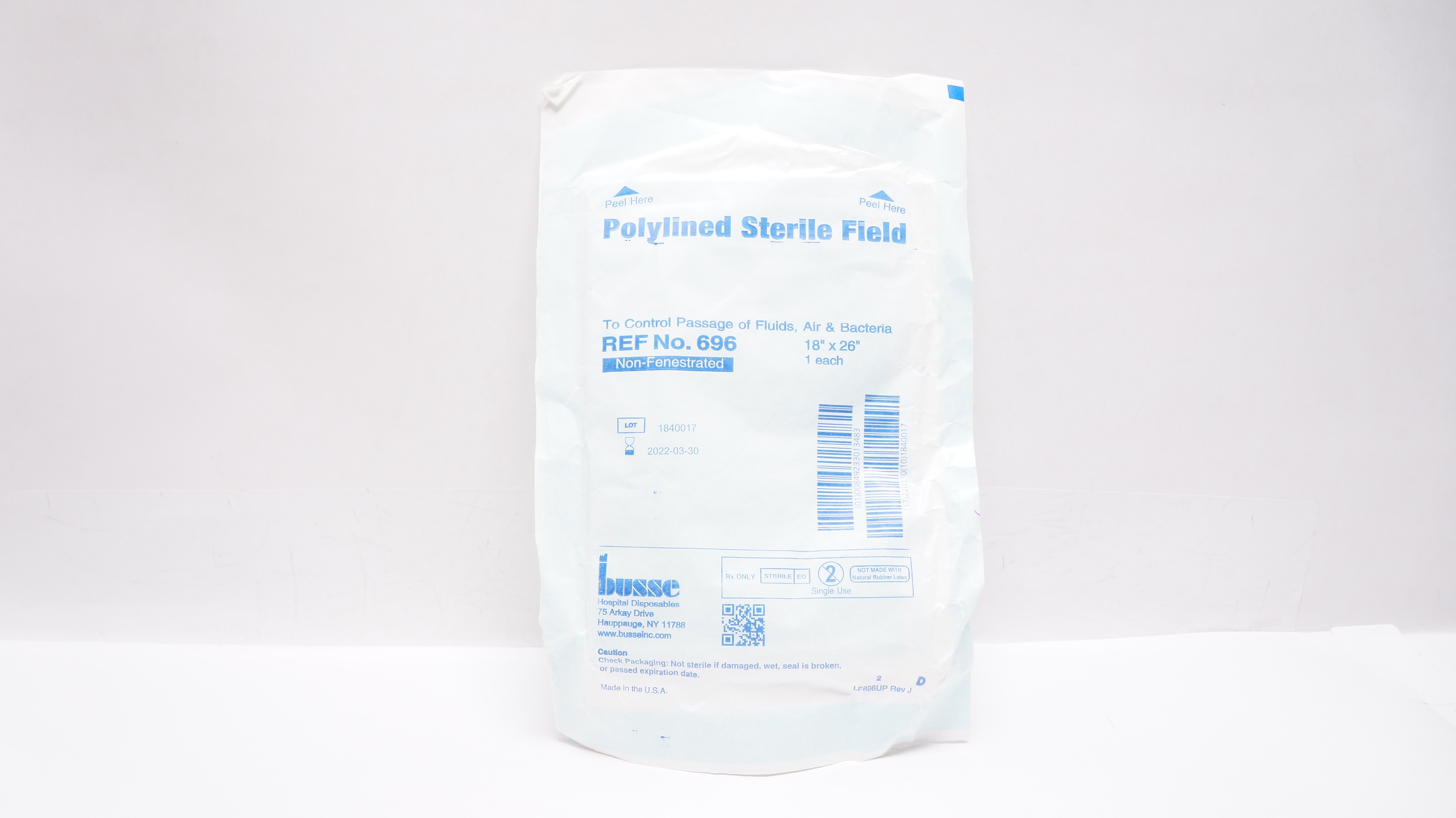 Busse 696 Polylined Sterile Field 18inch x 26inch (x)