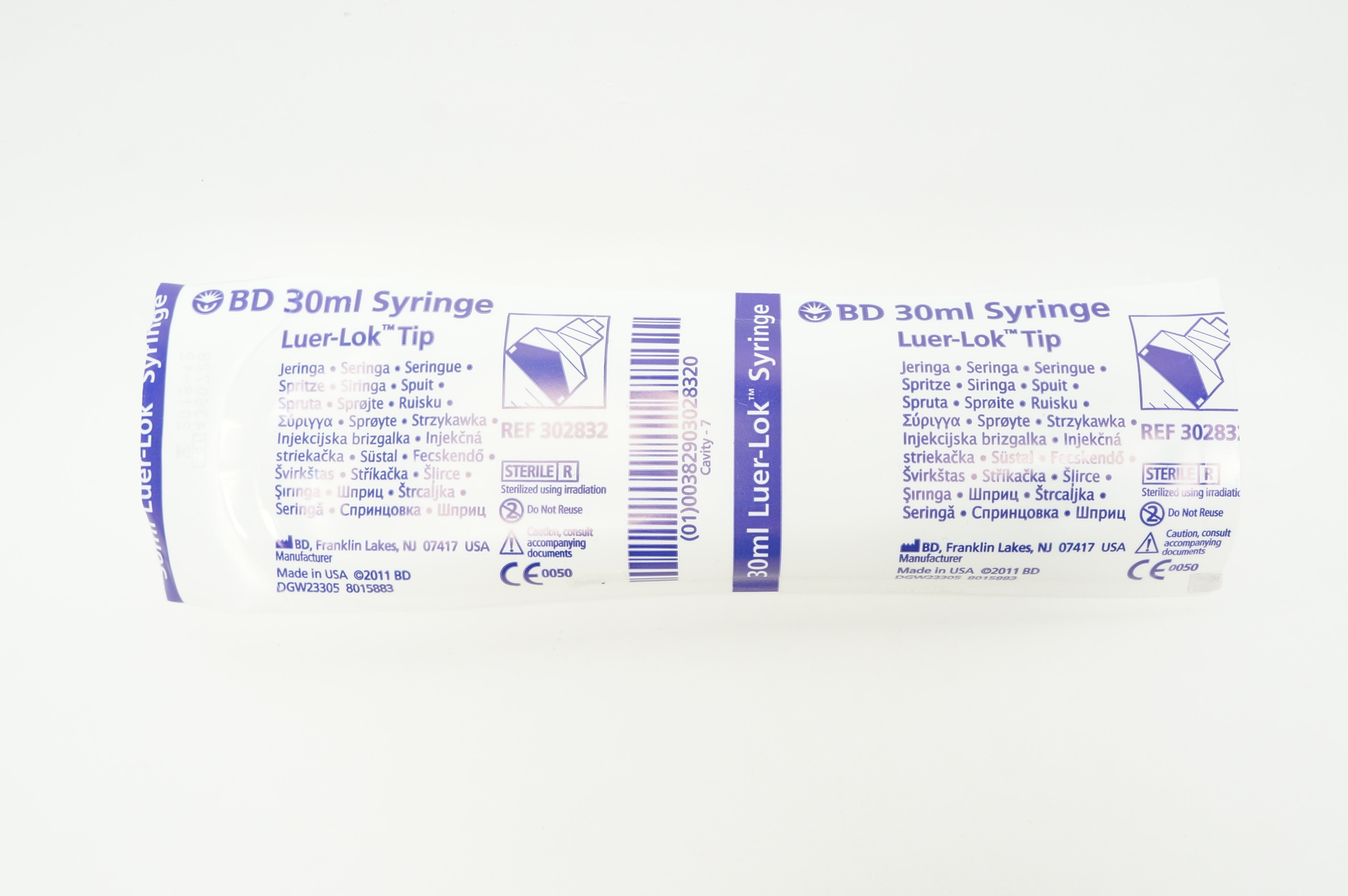 BD 302832 Luer-Lok Tip Syringe 30ml (x)