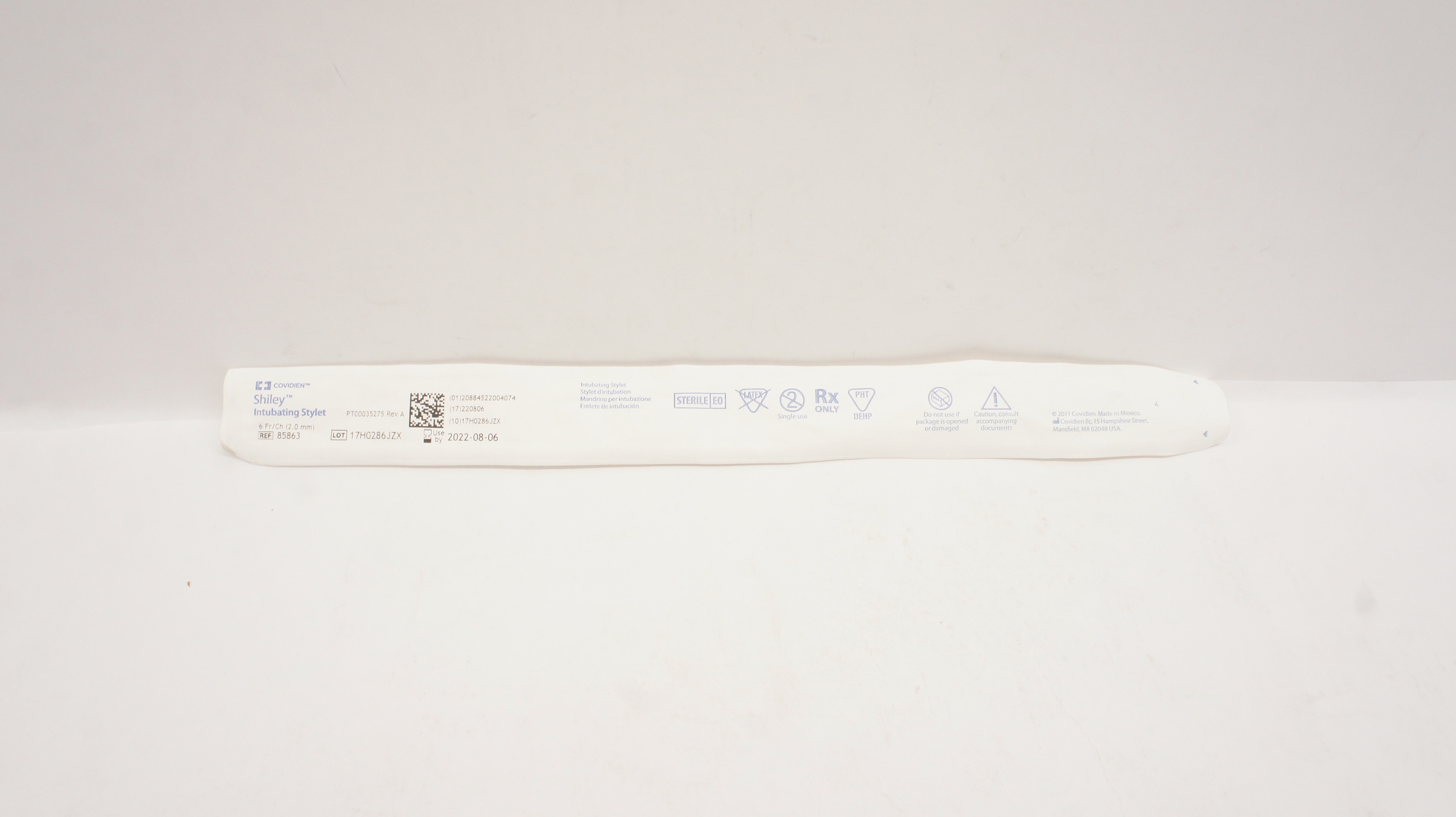 Covidien 85863 Shiley Intubating Stylet 6Fr/Ch (x)