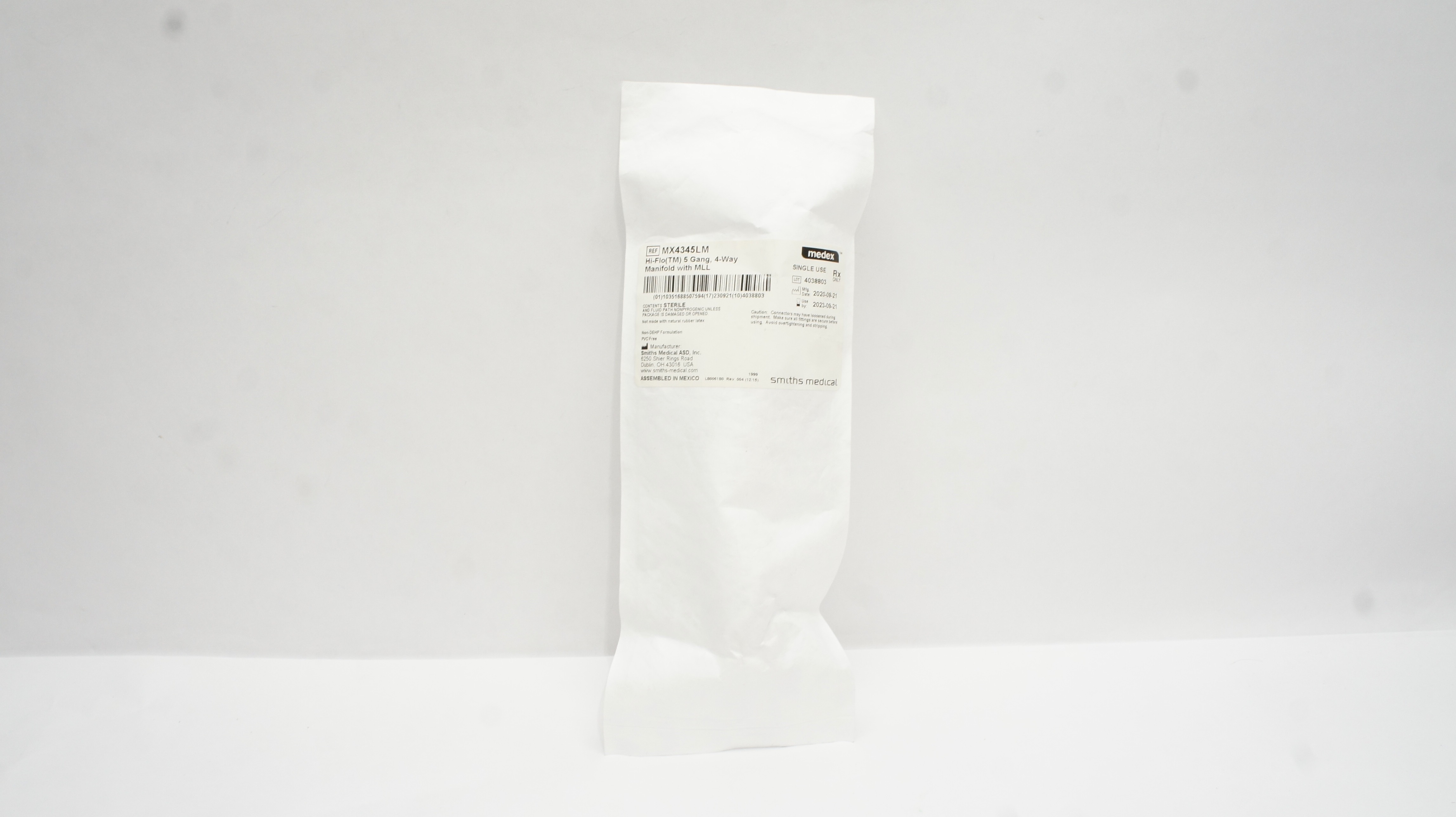 Smiths Medical MX4345LM Medex Hi-Flo 5 Gang 4 Way Manifold With Mll (x)