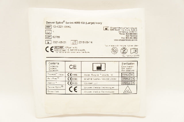 Shippert Medical 10-4021-05KL Denver Splint Series 4000 Kit Ivory Large (x)