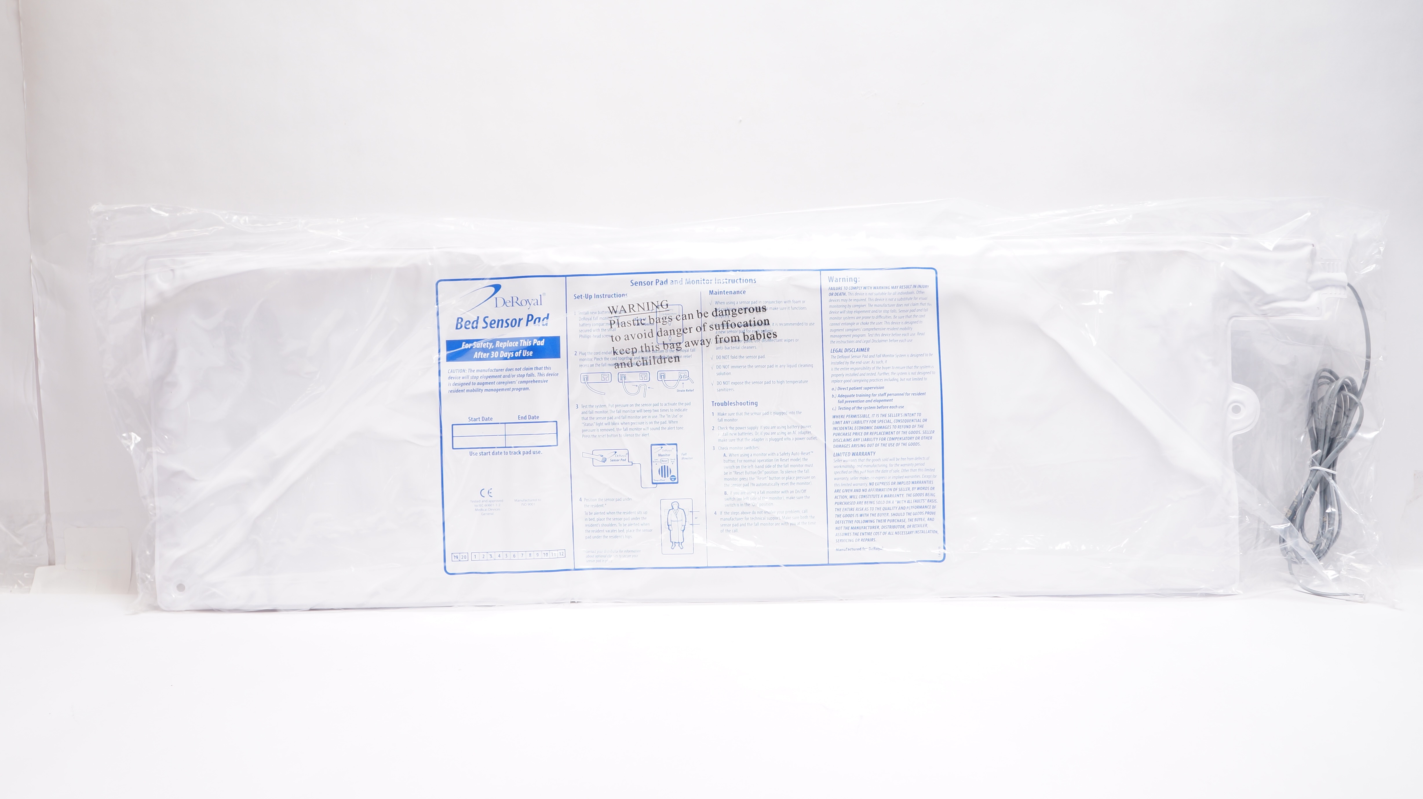 DeRoyal Bed Sensor Pad