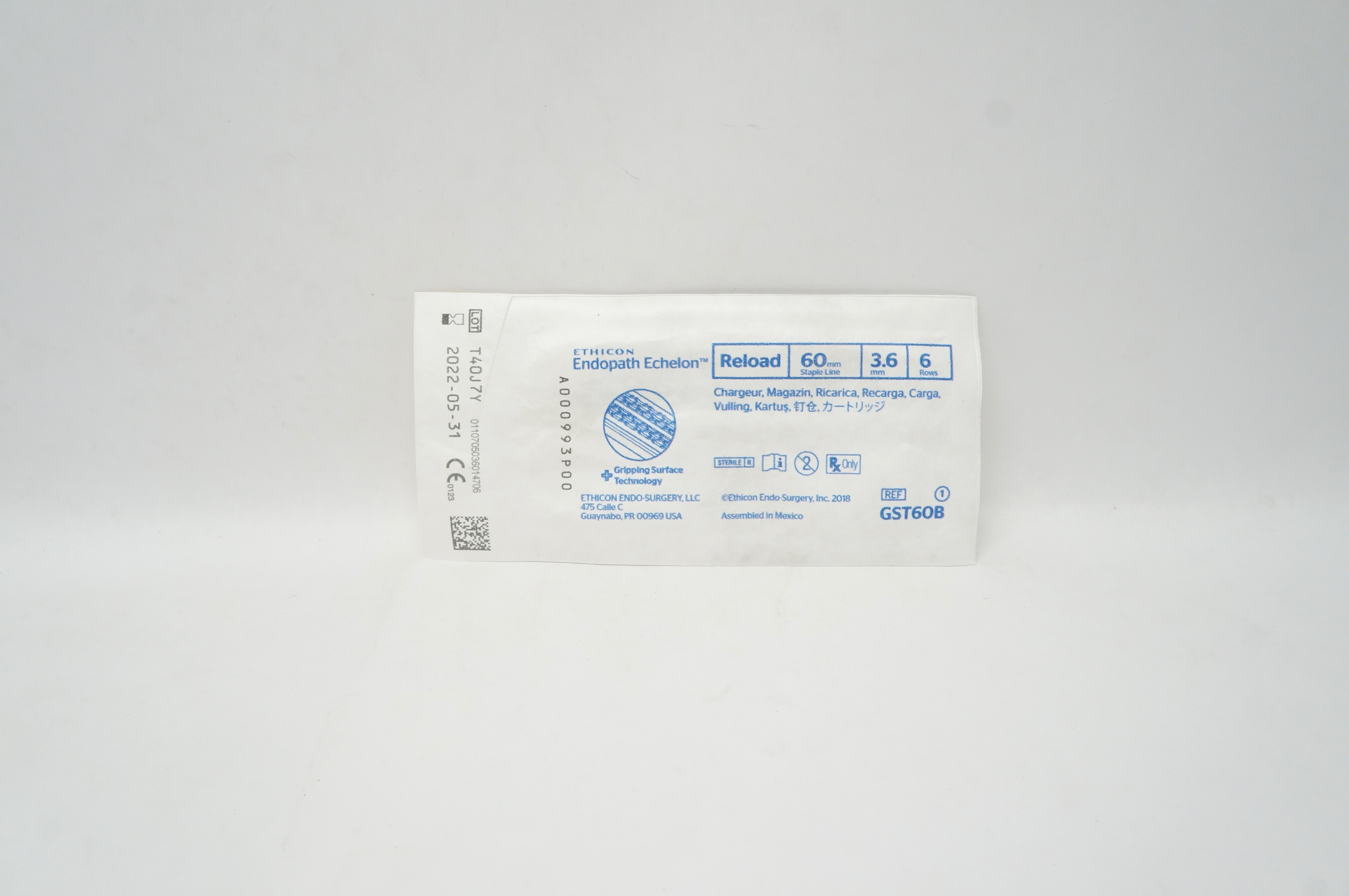 Ethicon GST60B Echelon Endopath Reload 60mm x 3.6mm, 6 Rows (x)