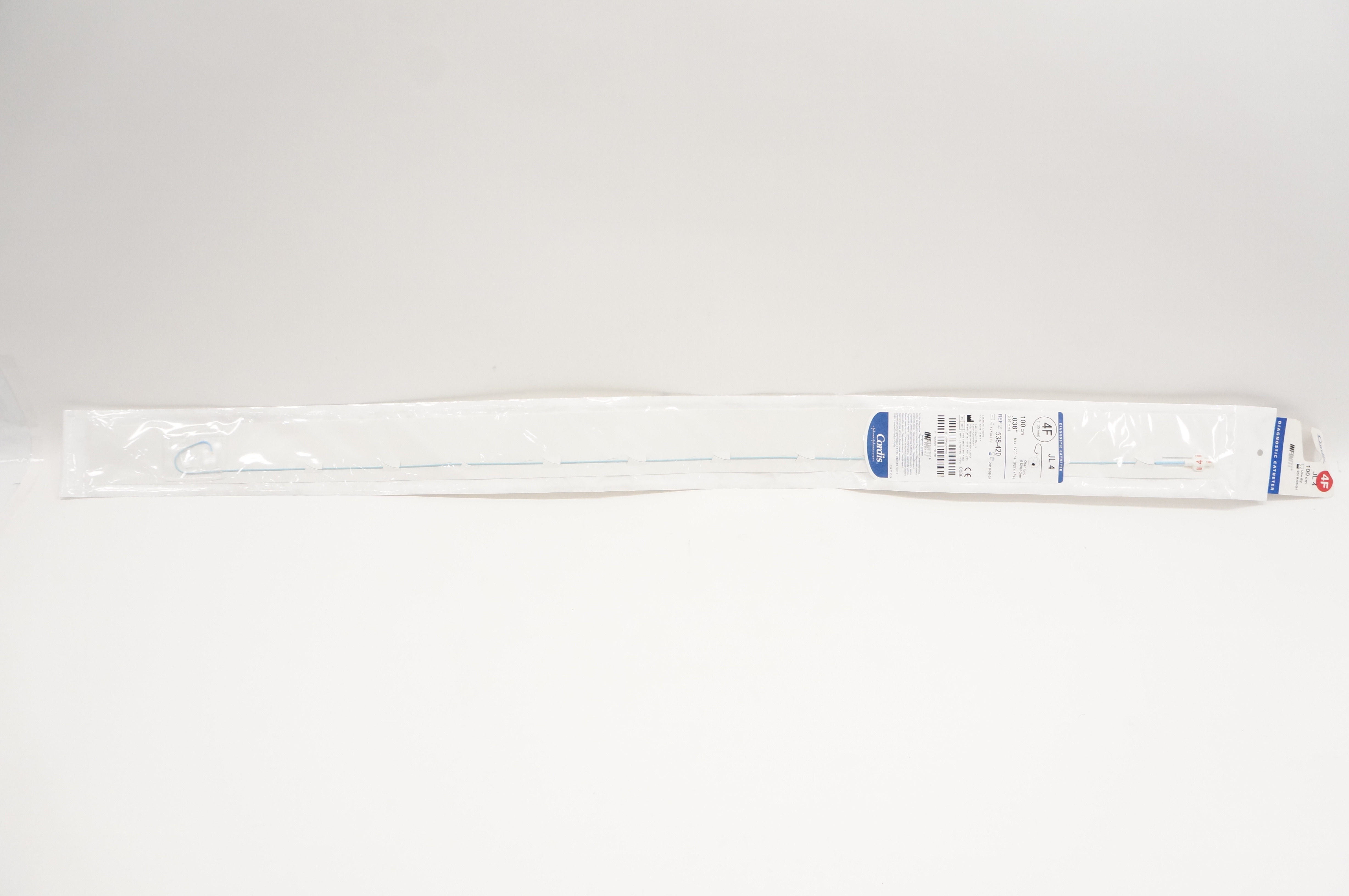 Cordis 538420 Infiniti Diagnostic Cath. JL 4 4F x 100cm x .038inch (x)