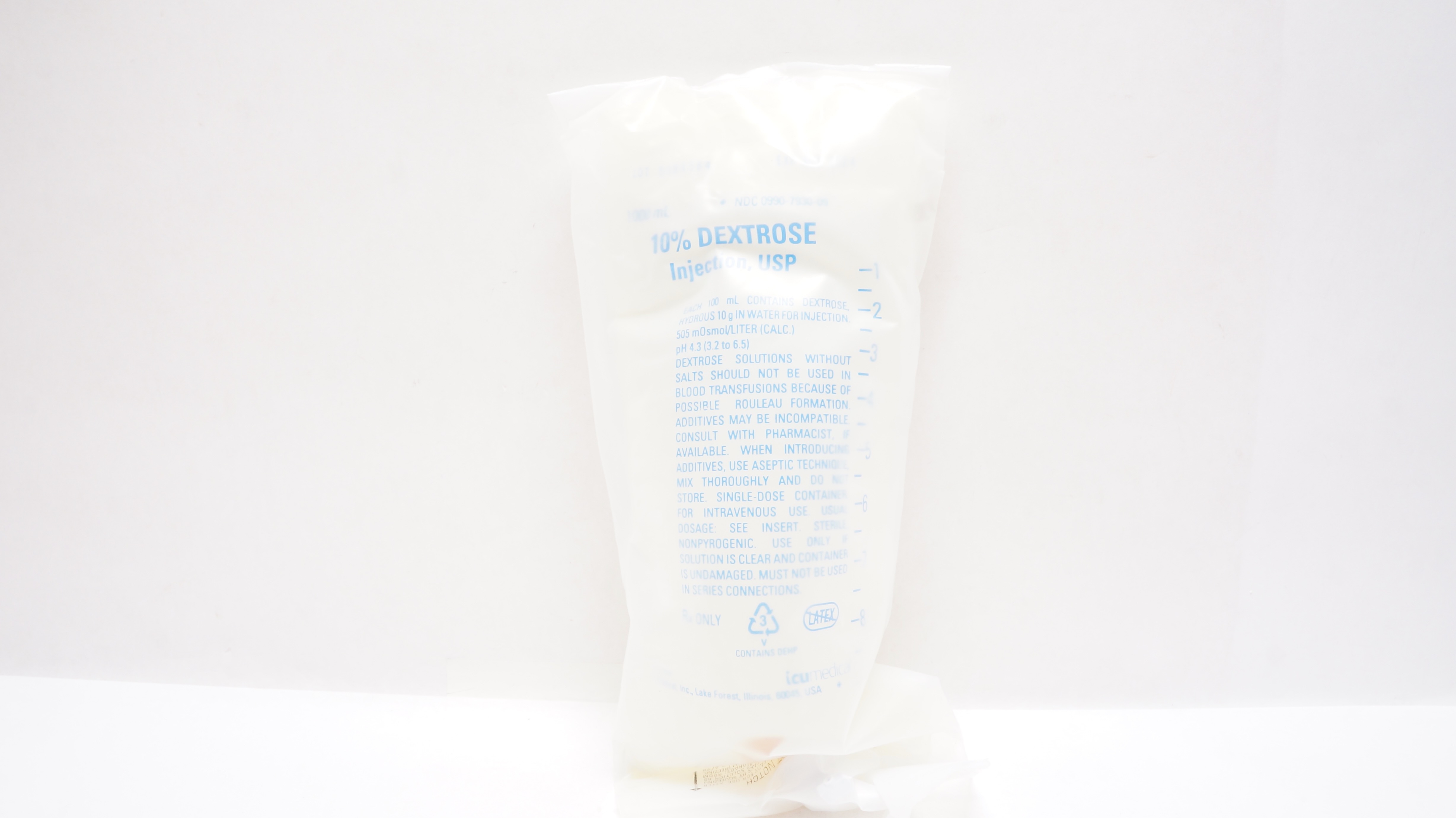 ICU Medical 10% Dextrose Injection USP 1000mL