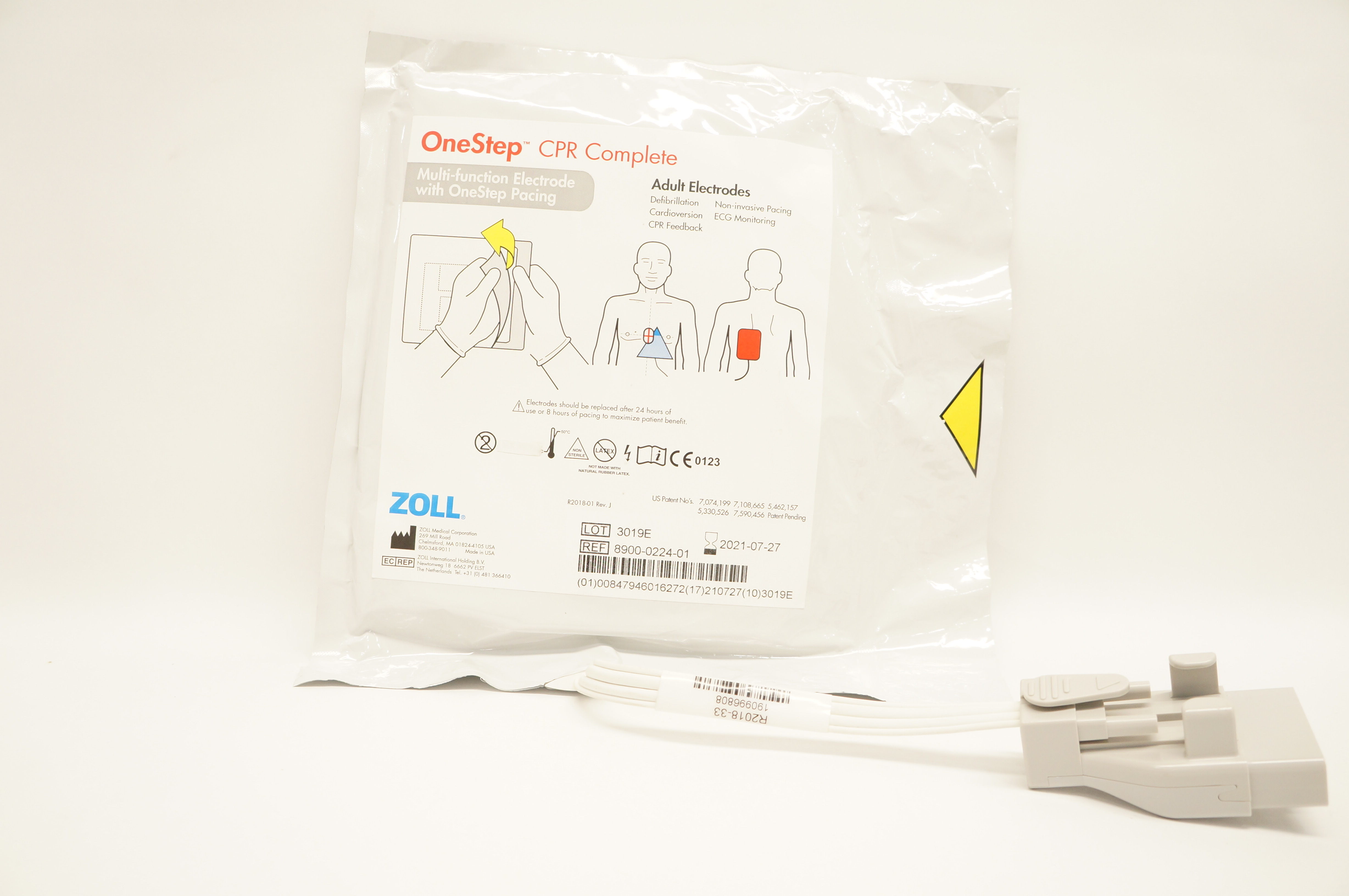 Zoll 8900-0224-01 OneStep CPR Complete Adult Multi-Function Electrodes (x)