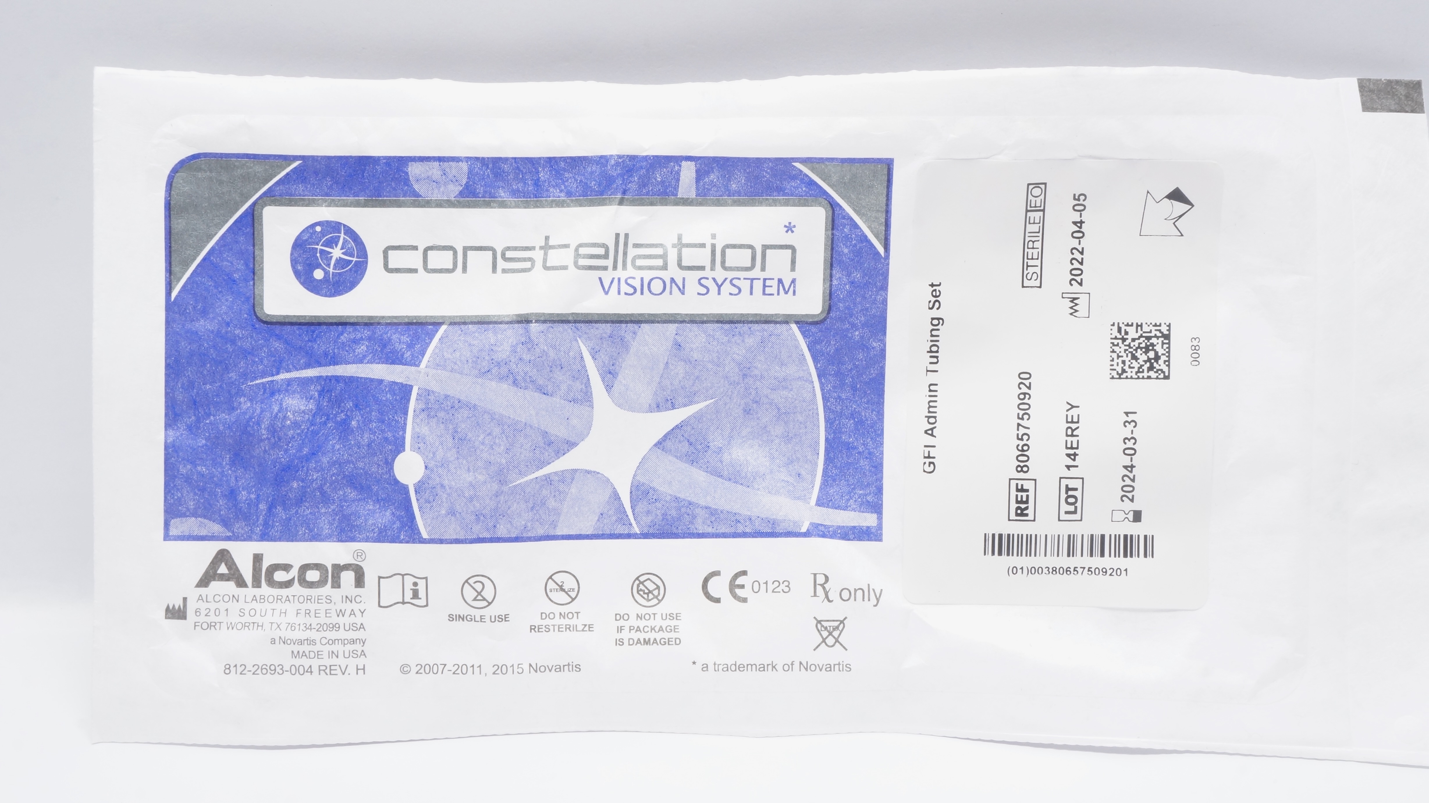 Alcon 8065750920 Constellation Vision System GFI Admin Tubing Set (x)