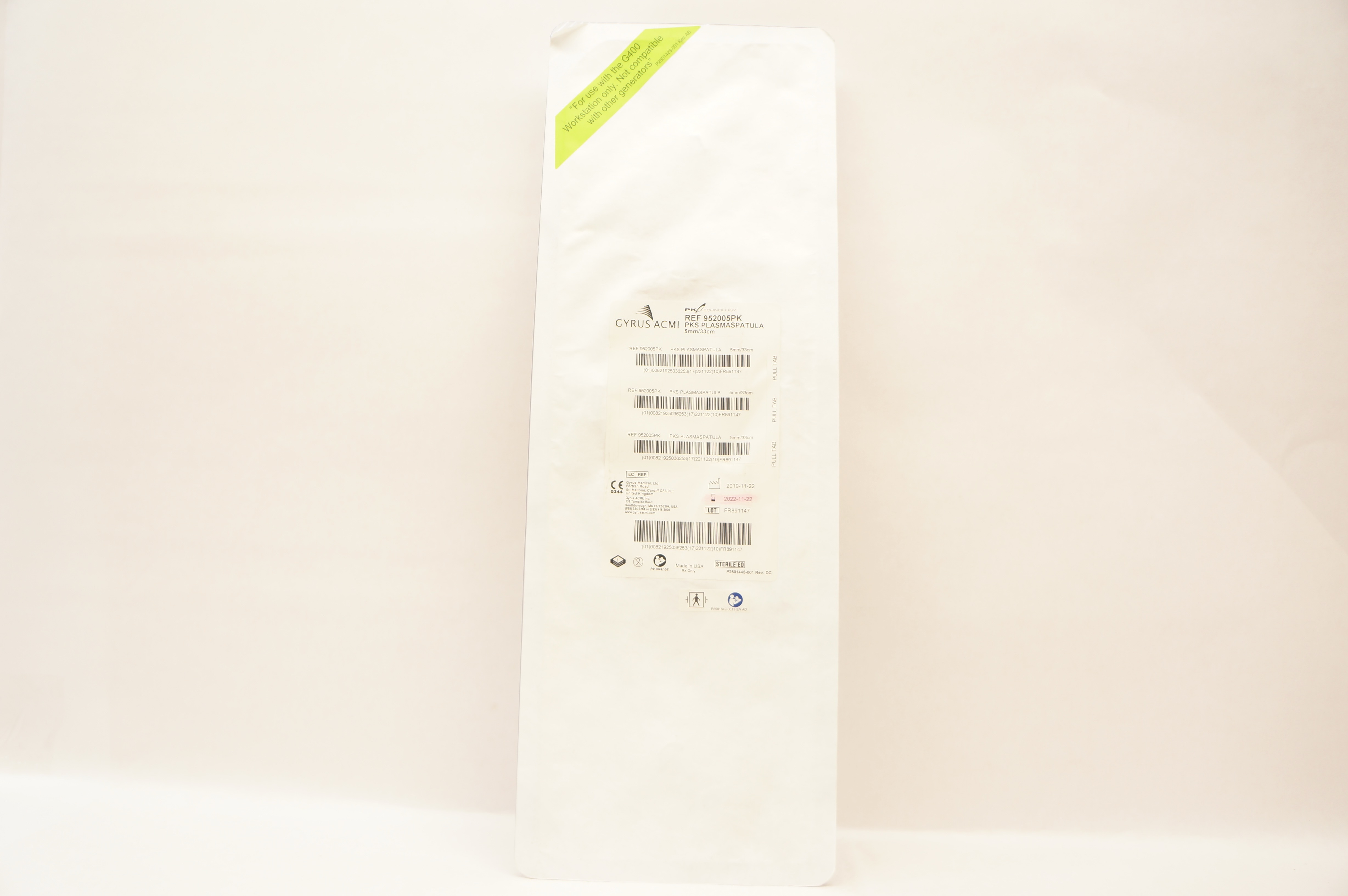 Gyrus ACMI 952005PK PKS Plasma Spatula 33 cm x 5 mm (x)