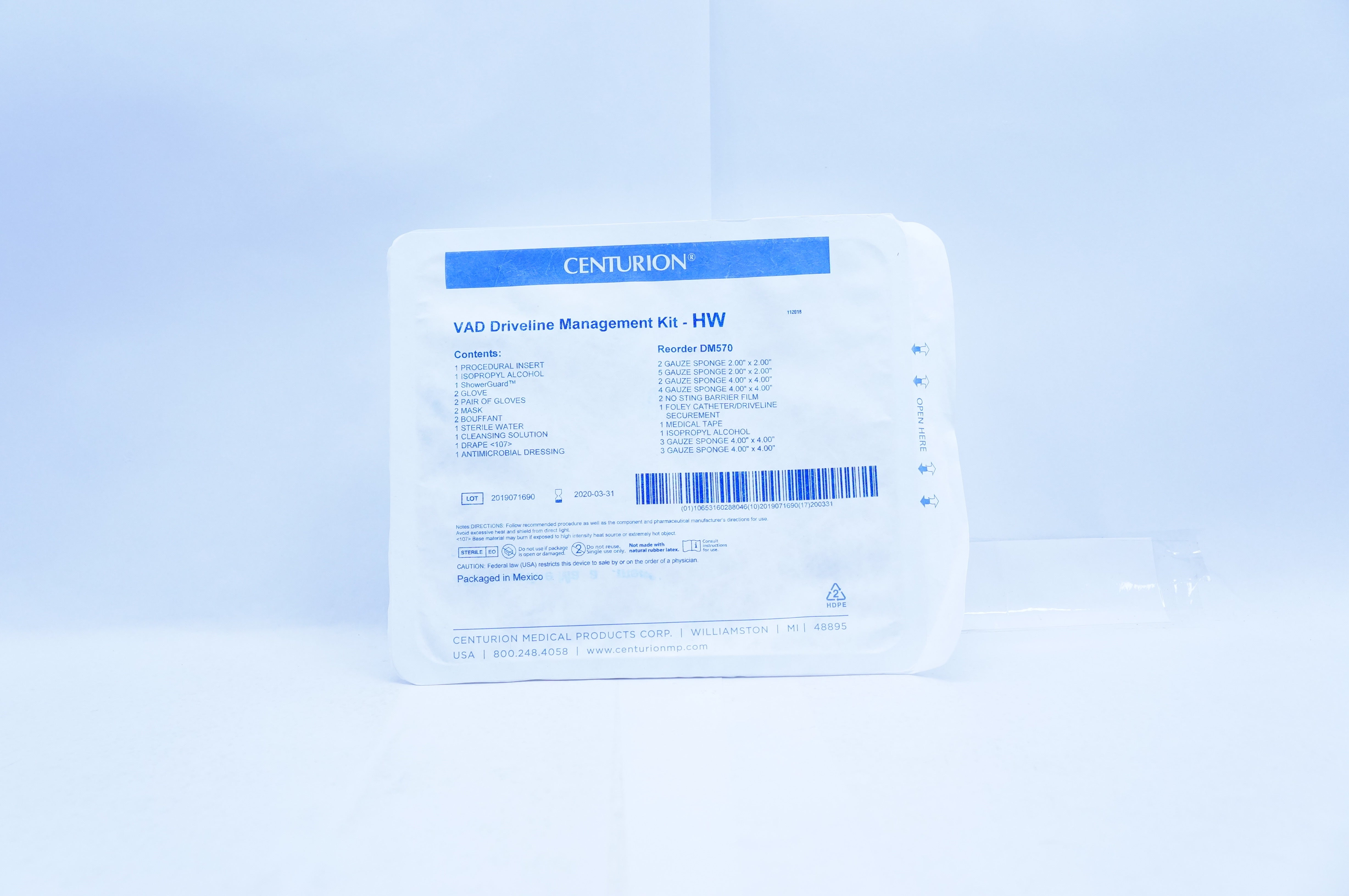 Centurion DM570 VAD Driveline Management Kit-HW (x)