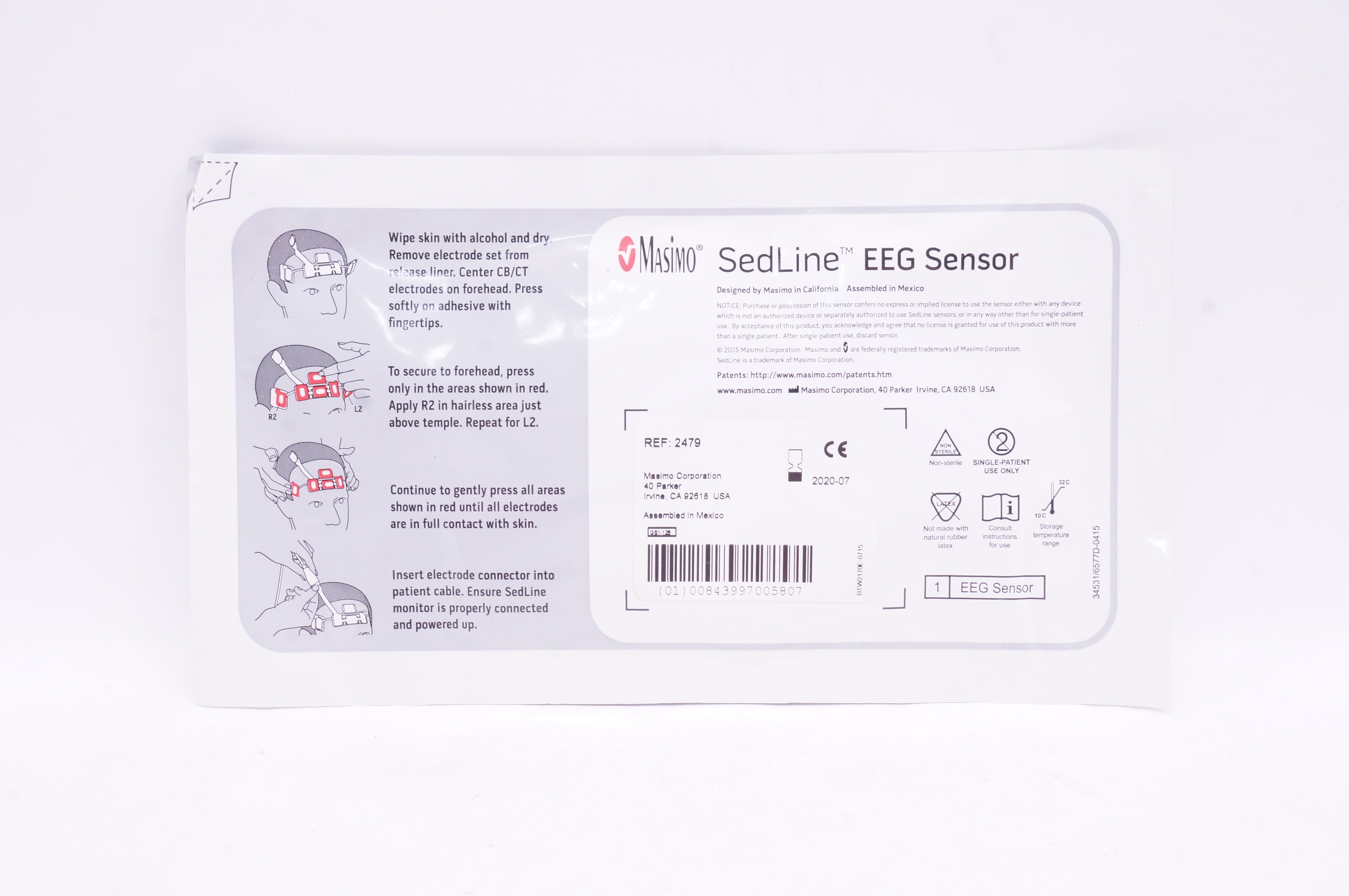 Masimo 2479 Sedline EEG Sensor (x)