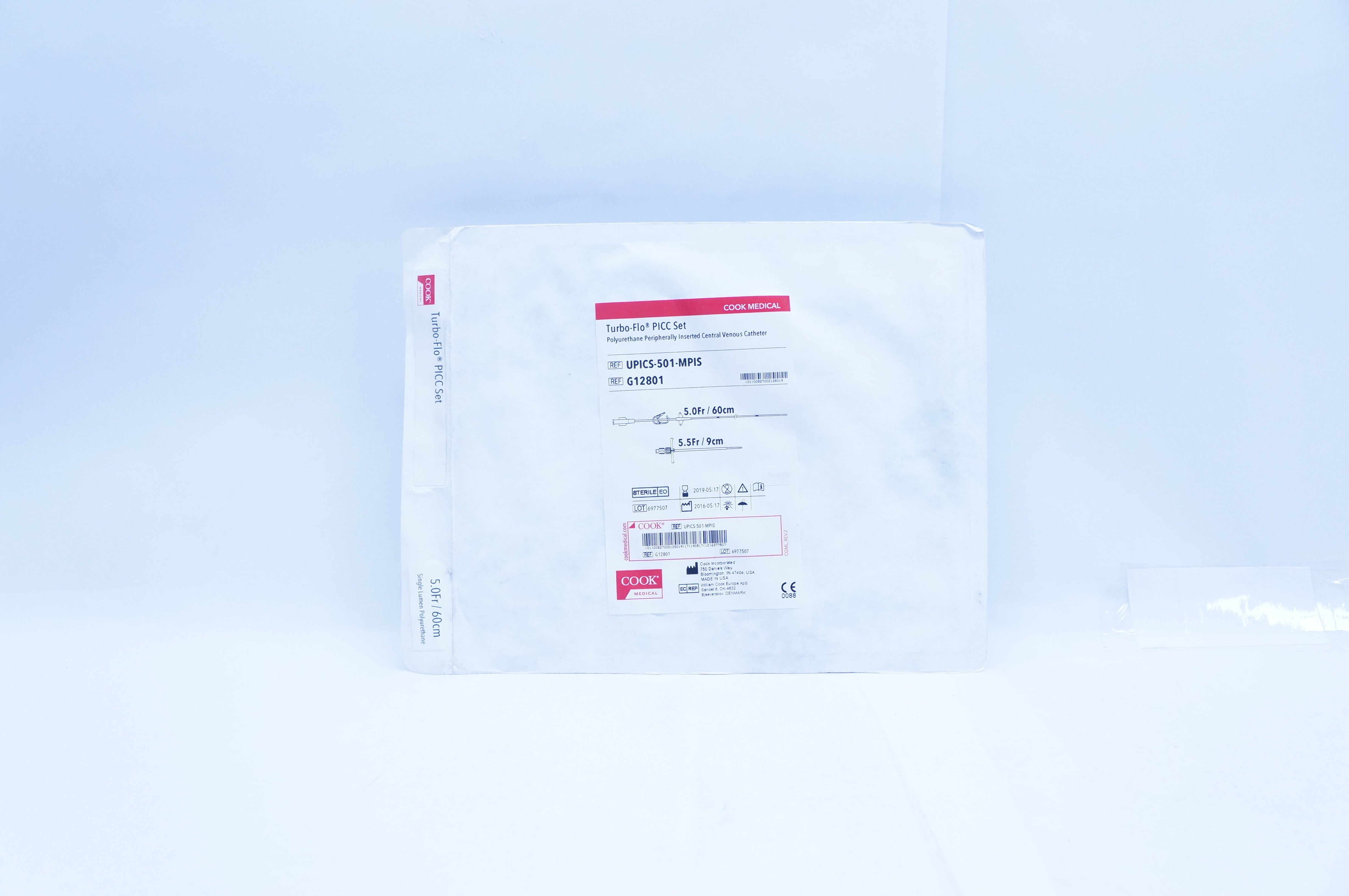 Cook Medical G12801 Turbo-Flo Peripherally Inserted Central Cath. 5Fr, 5.5Fr (x)