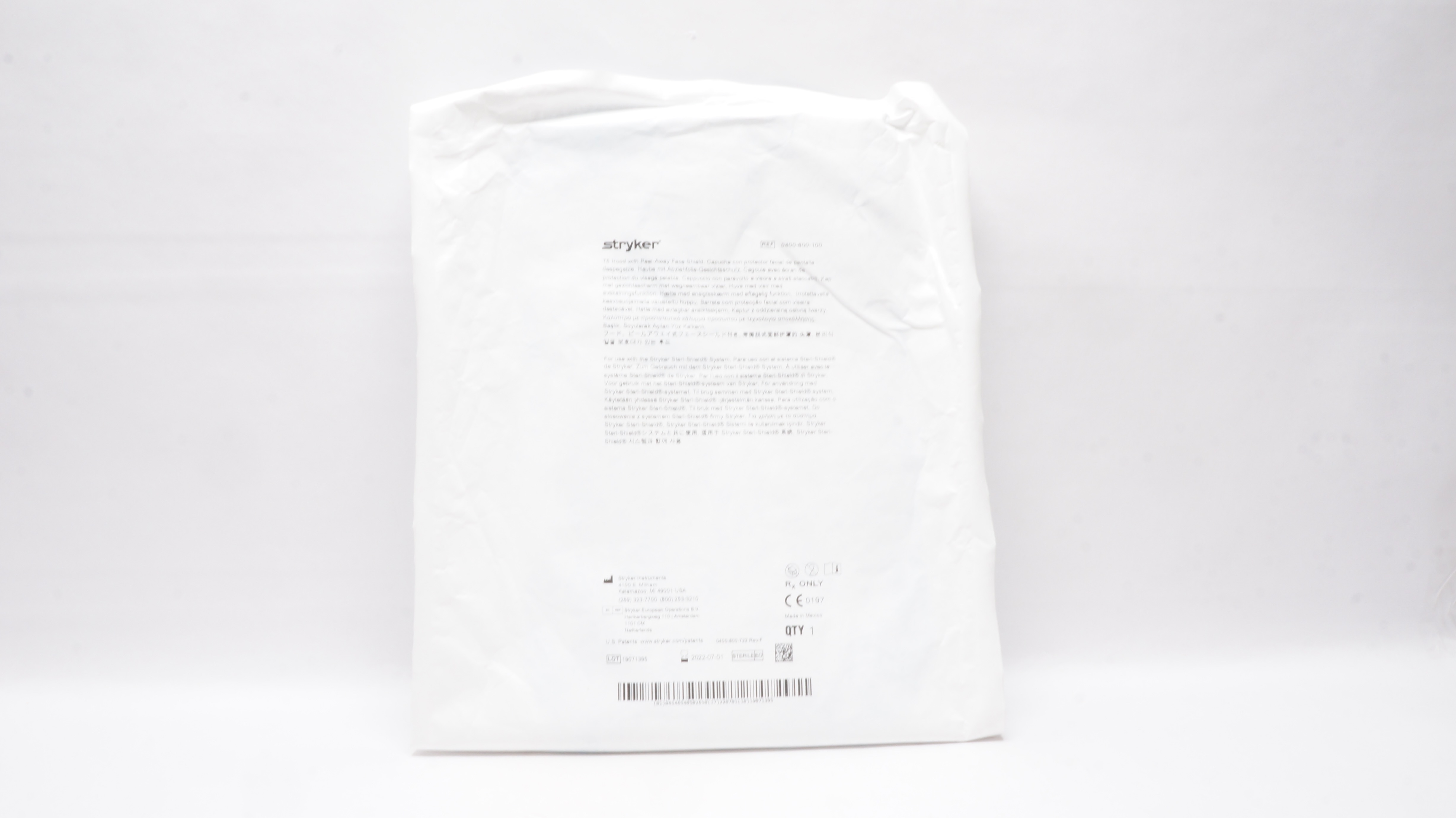 Stryker 0400-800-100 T5 Hood with Peel-Away Face Shield (x)