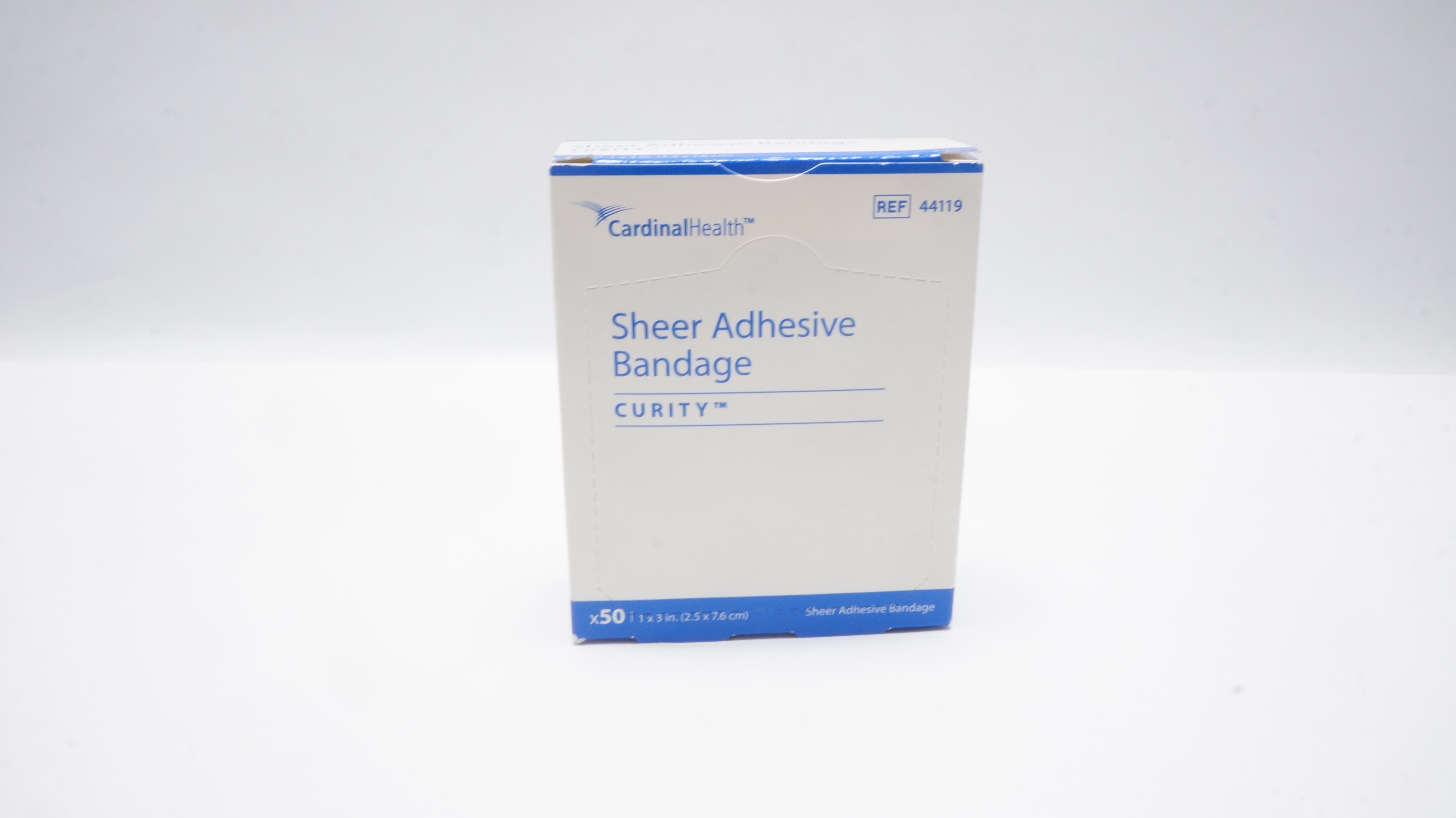Cardinal Health 44119 Sheer Adhesive Bandage 1 inch x 3 inch - Box of 50