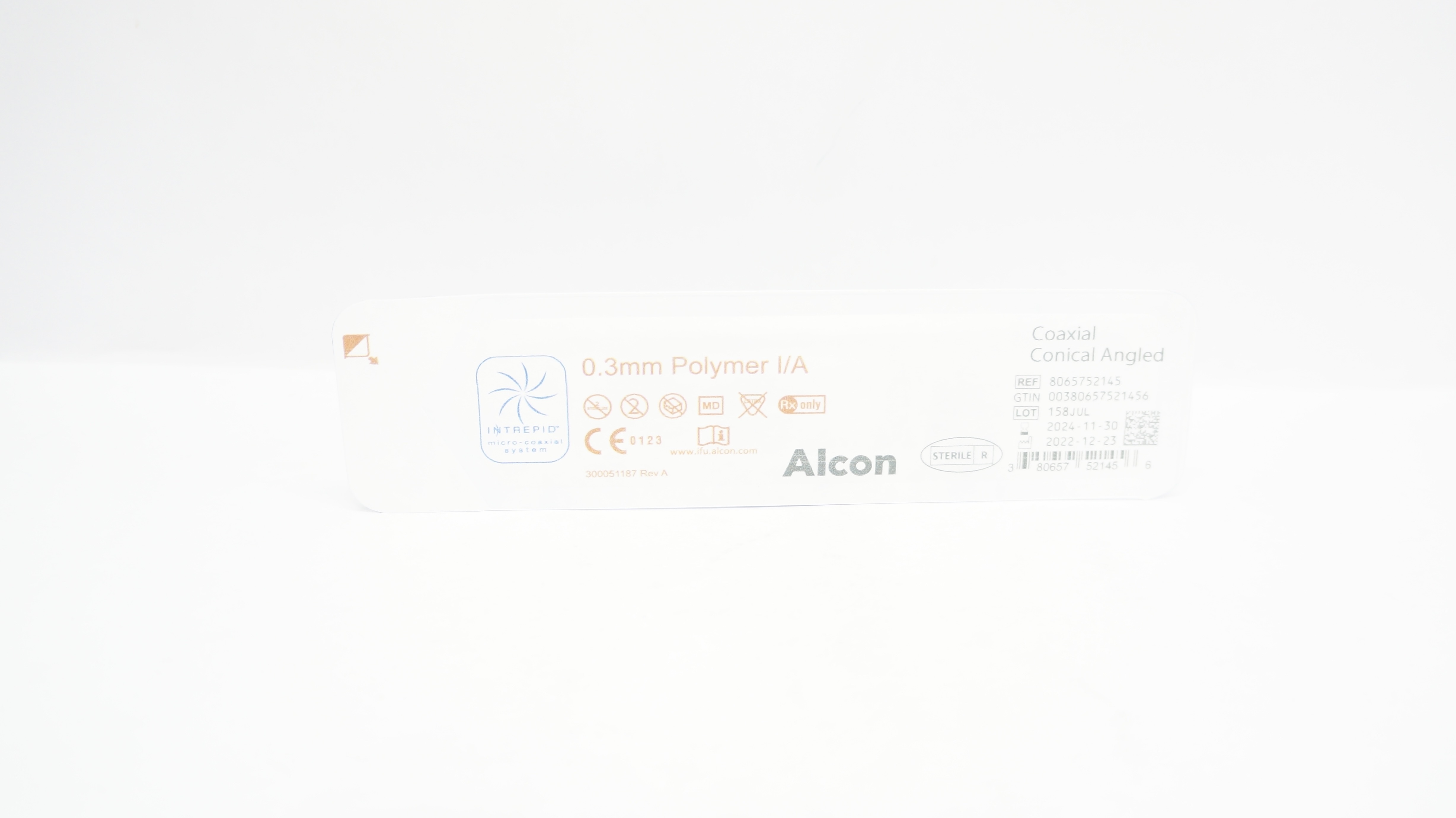Alcon 8065752145 Polymer I/A Coaxial Conical Angled, 0.3mm