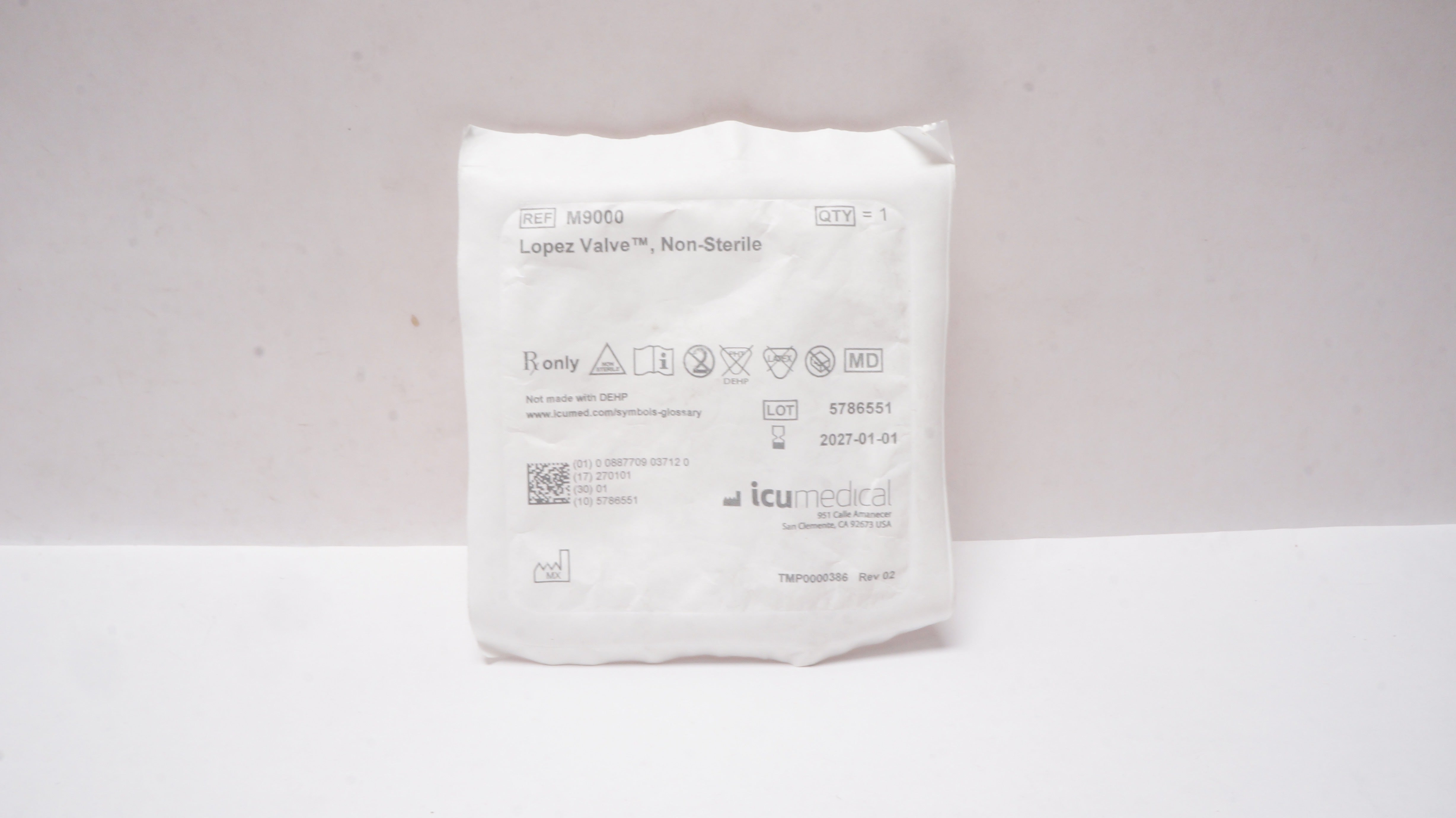 ICU Medical M9000 Lopez Valve Non-Sterile