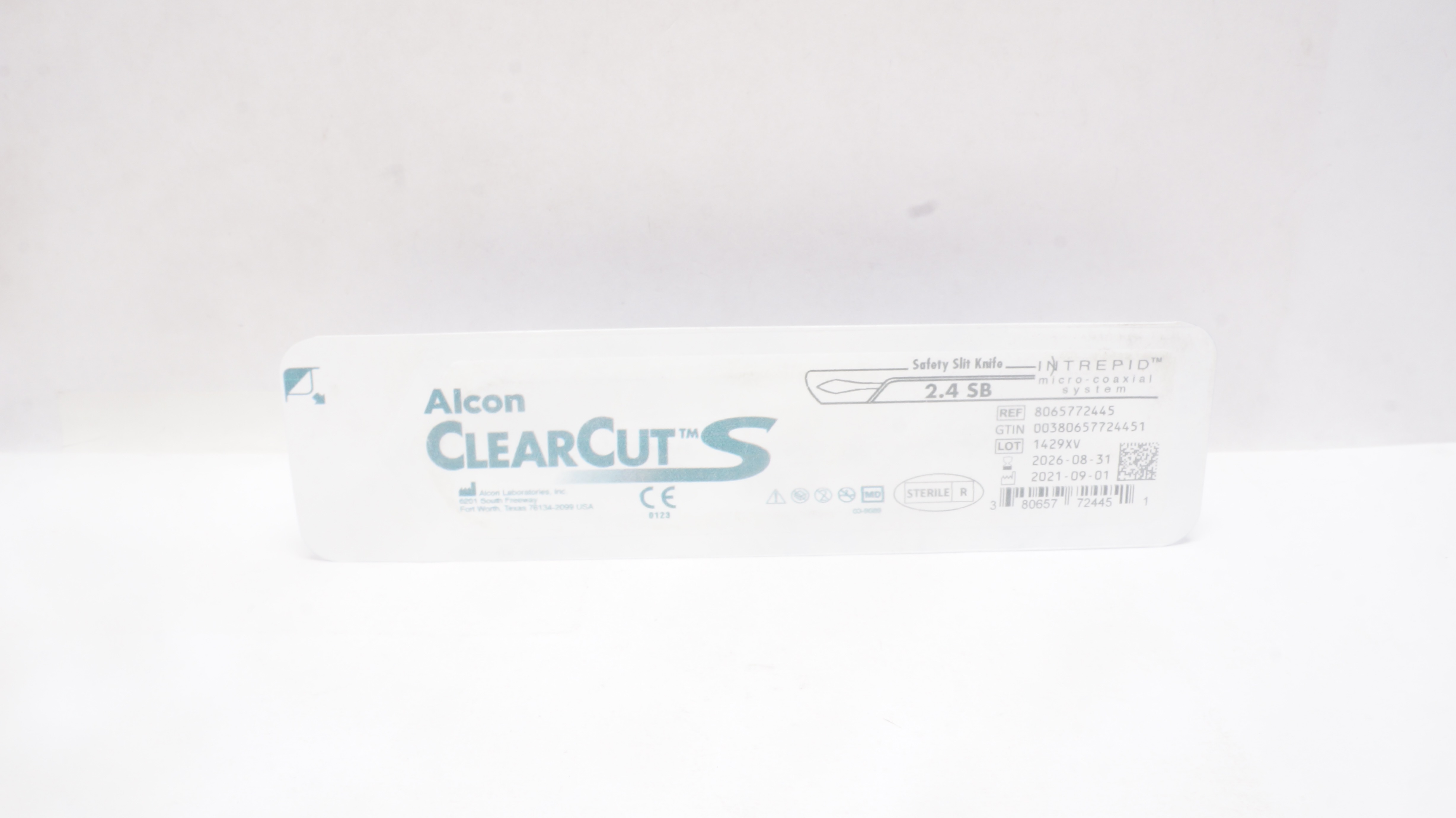Alcon 8065772445 ClearCut S Interpid, Safety Slit Knife 2.4 SB