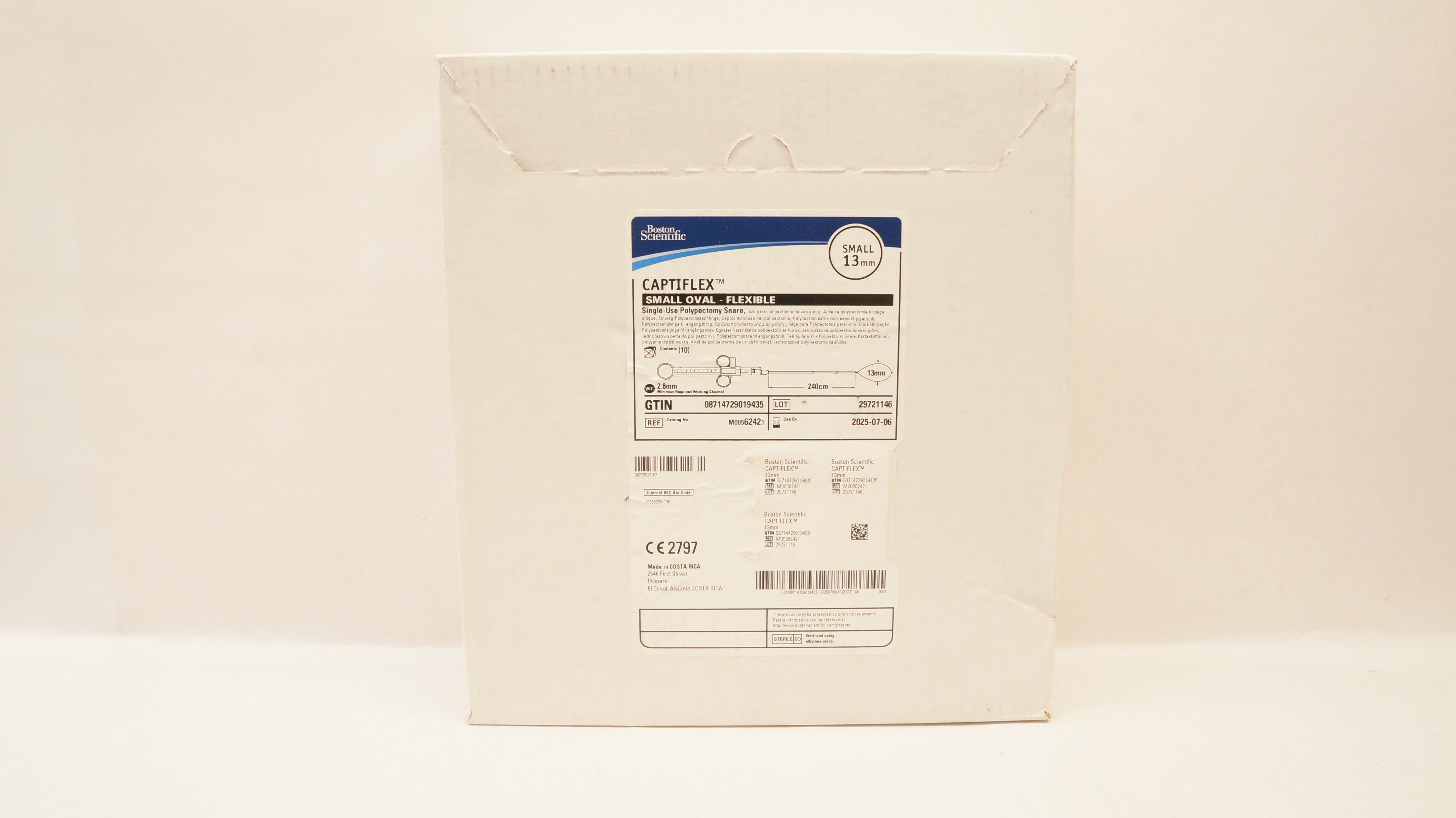 Boston Scientific M00562421 Captiflex Polypectomy Snare, Small Oval 13mm