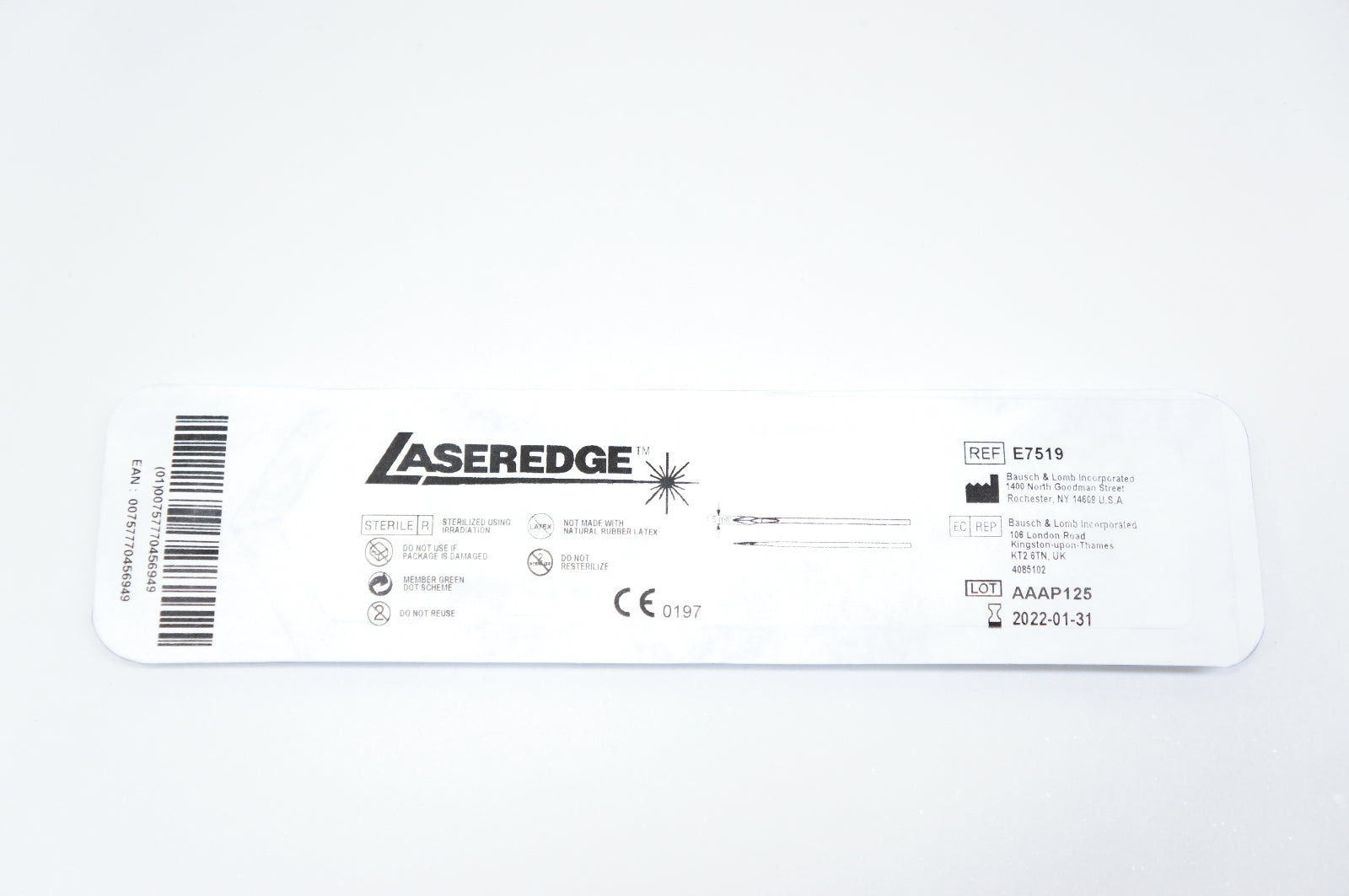 Bausch & Lomb E7519 Laseredge